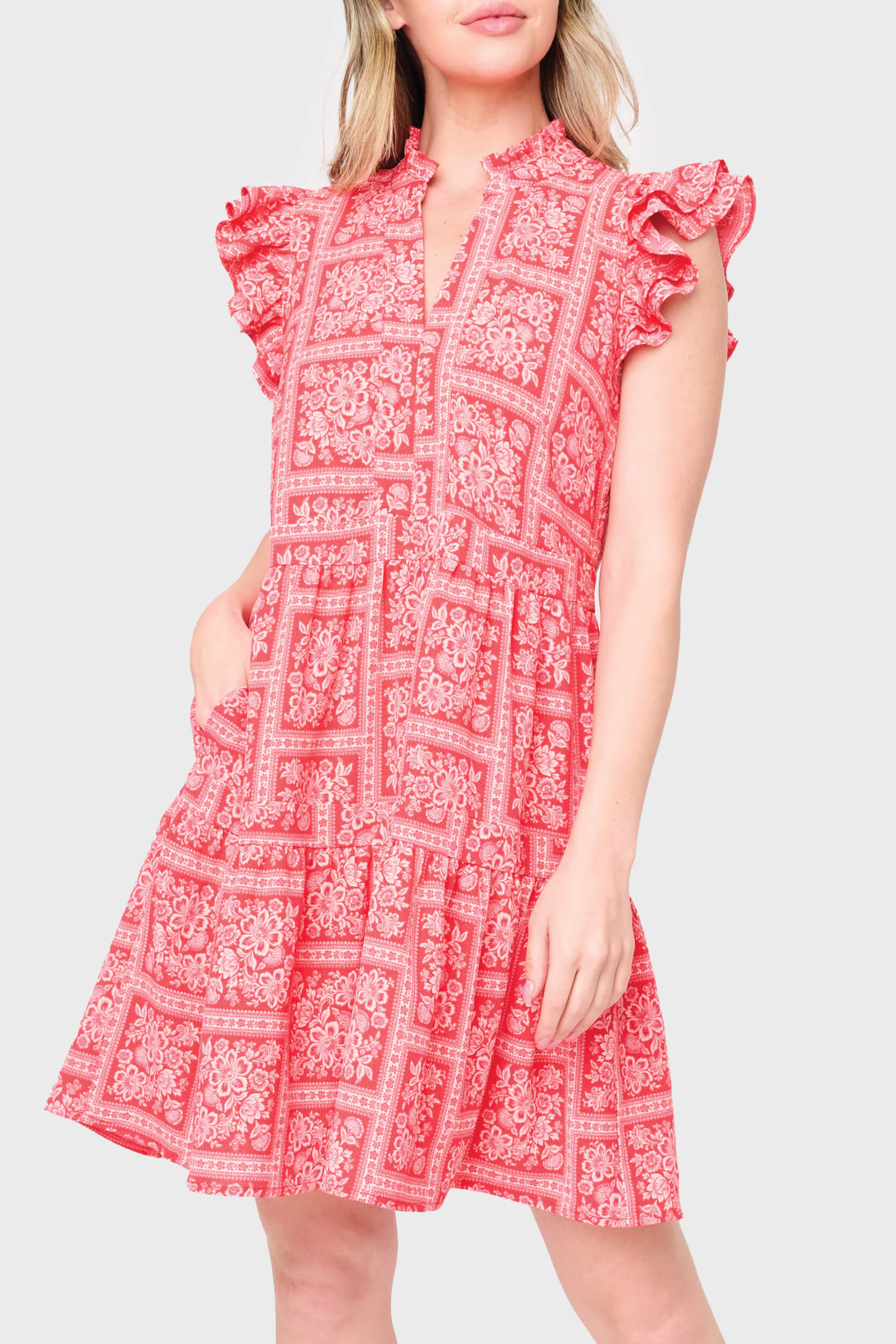 Flutter Sleeve Decked Out Day Dress
