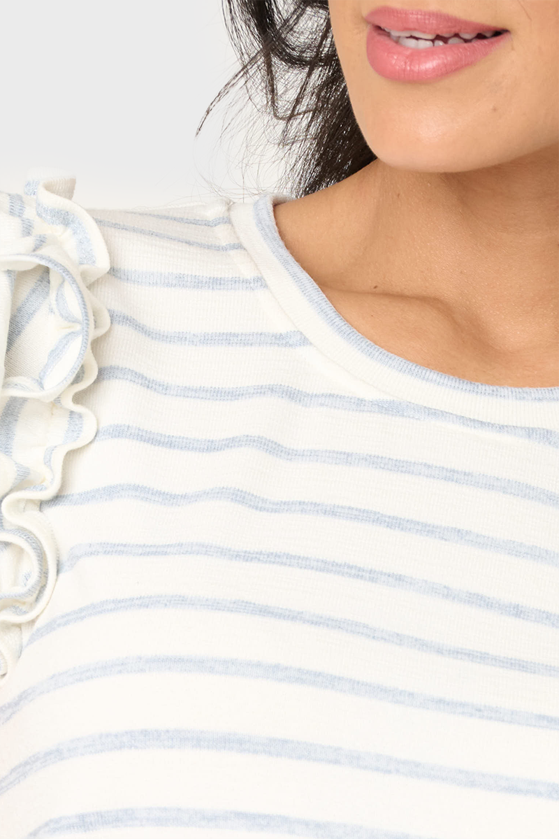 Butterfly Stripe Knit Top