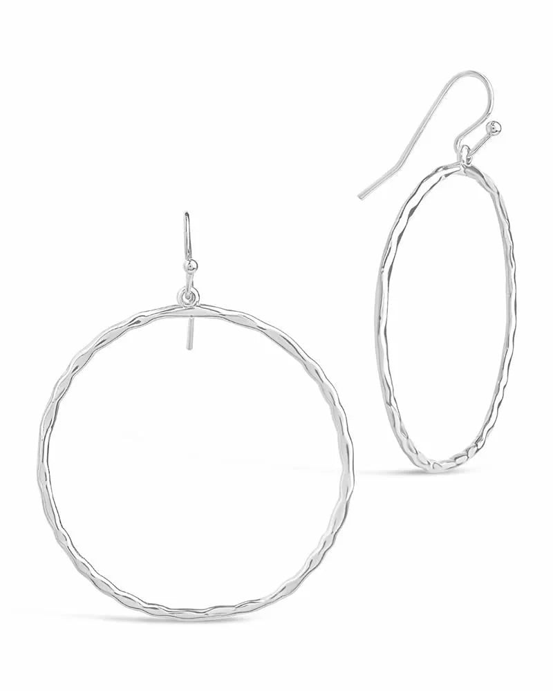 Gold And Silver Dangle Earrings