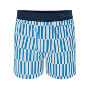 The Hamptons | Blue Mosaic Stripe Boxers