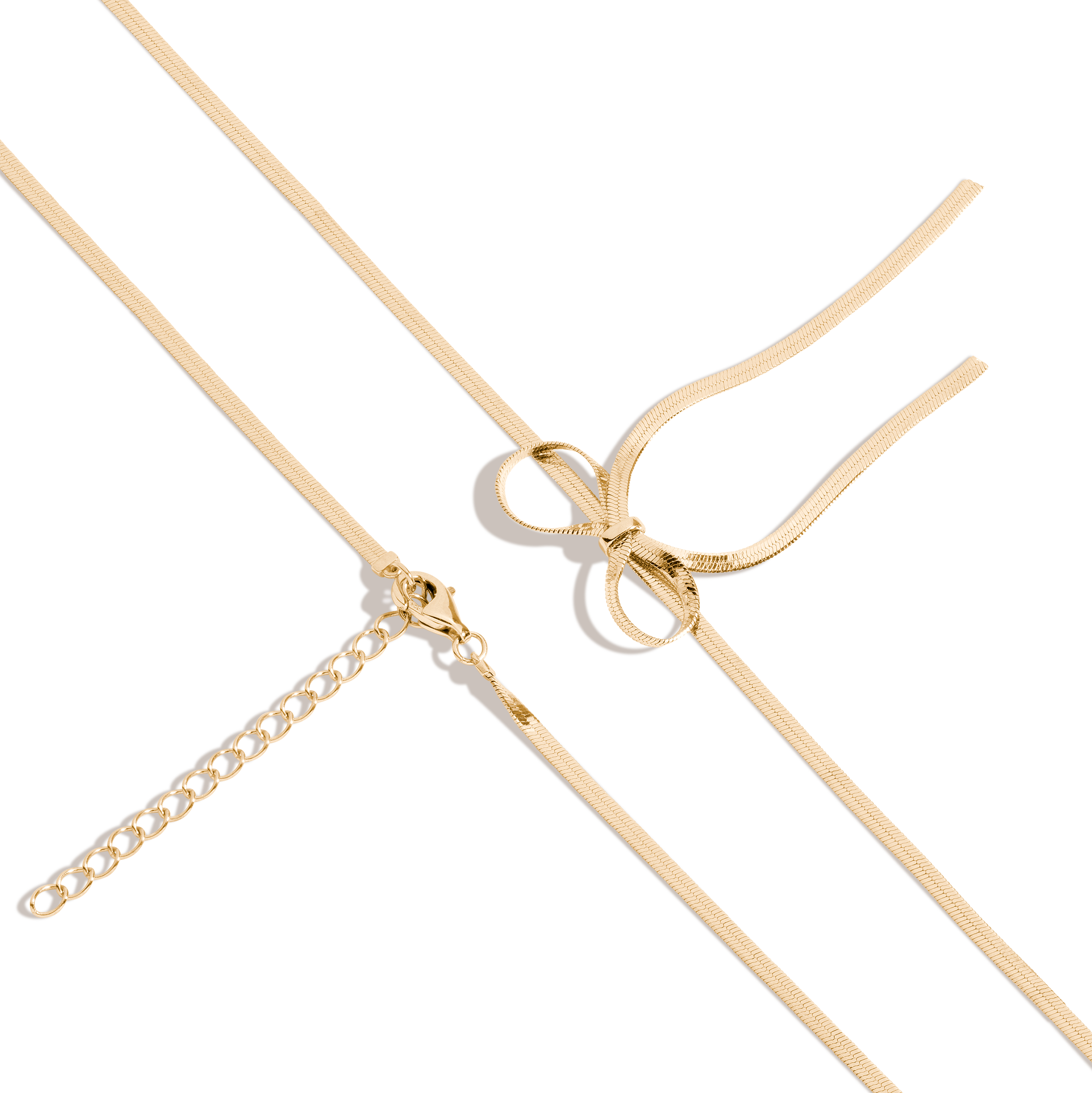 Herringbone Bow Choker