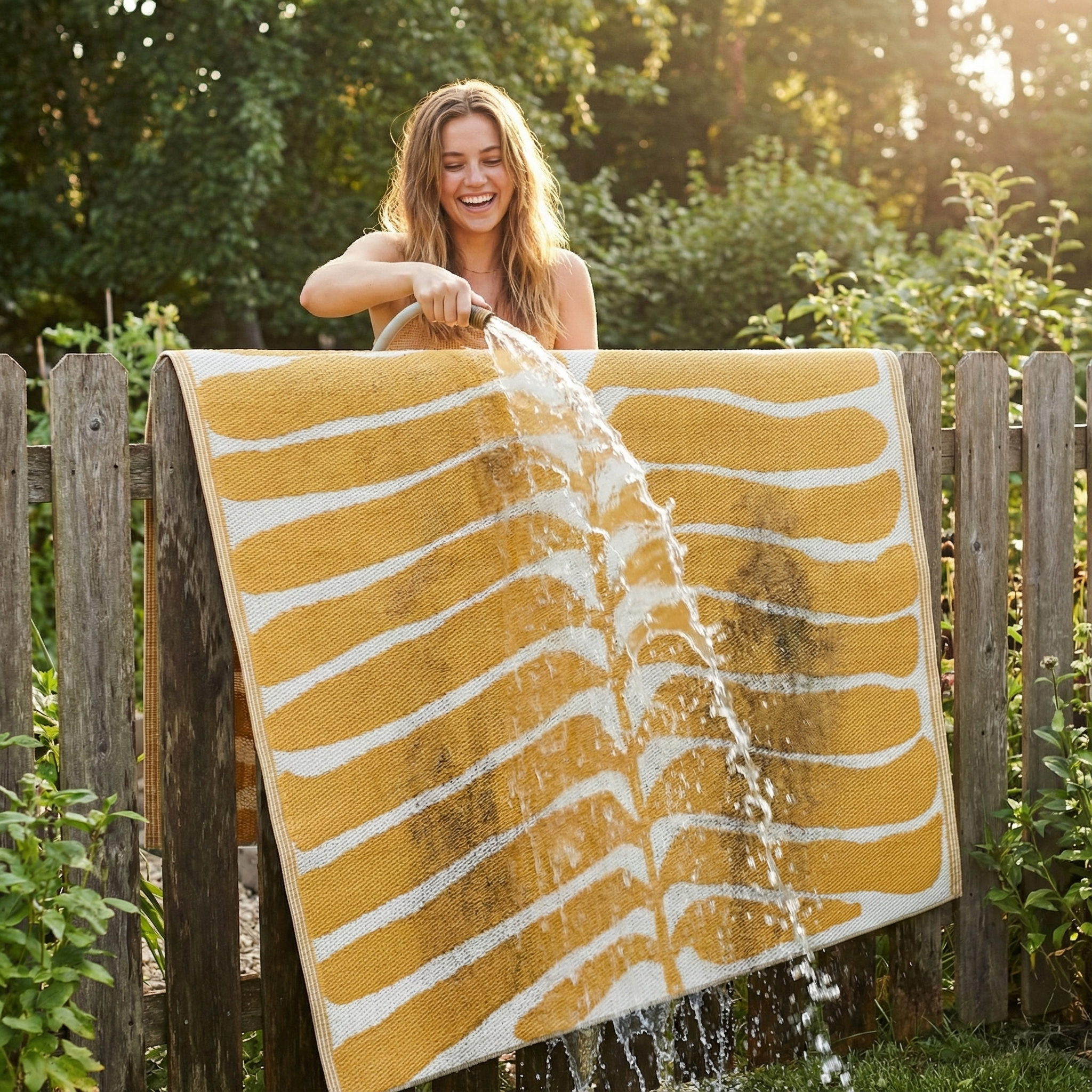Hilo - Honey Outdoor Rug For Patio
