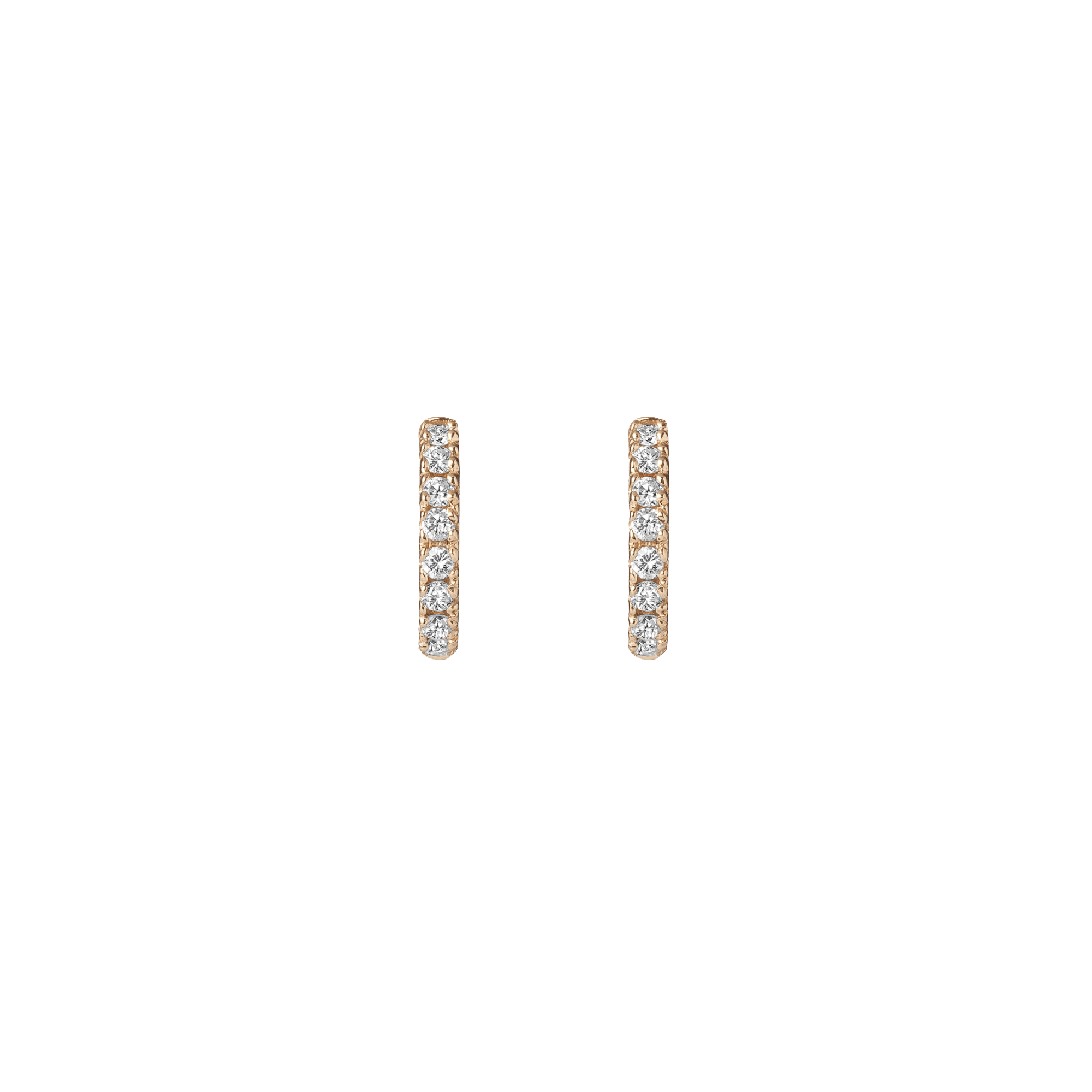 Diamond Huggie Earrings