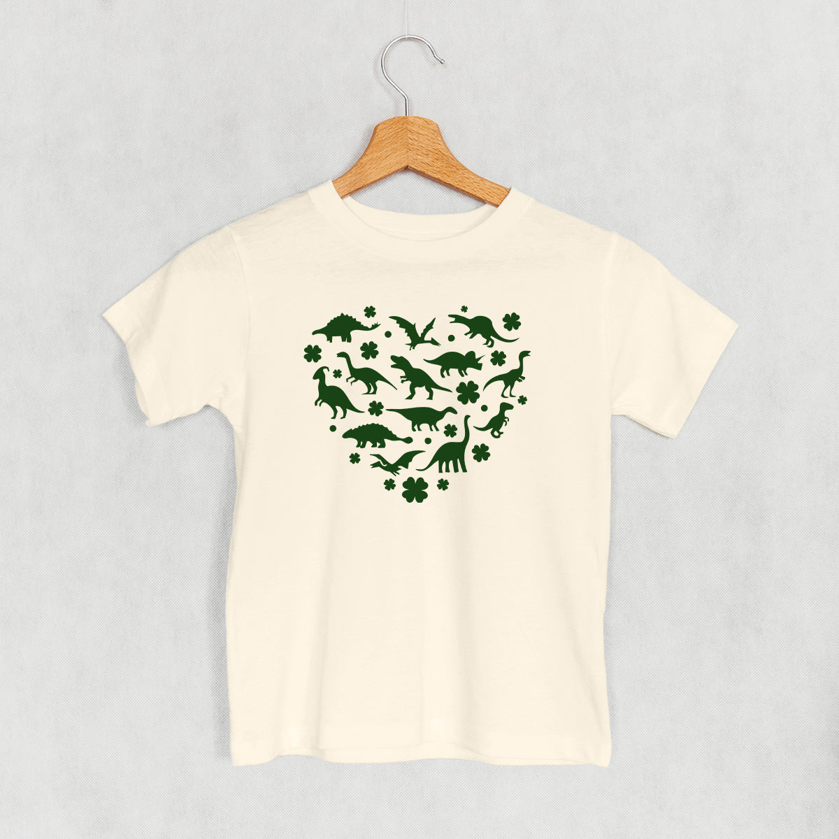 Kids Clovers + Dinosaurs Heart T-Shirt or Sweatshirt