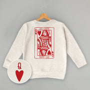 Kids Queen Of Hearts (Kids Back Print) T-Shirt or Sweatshirt