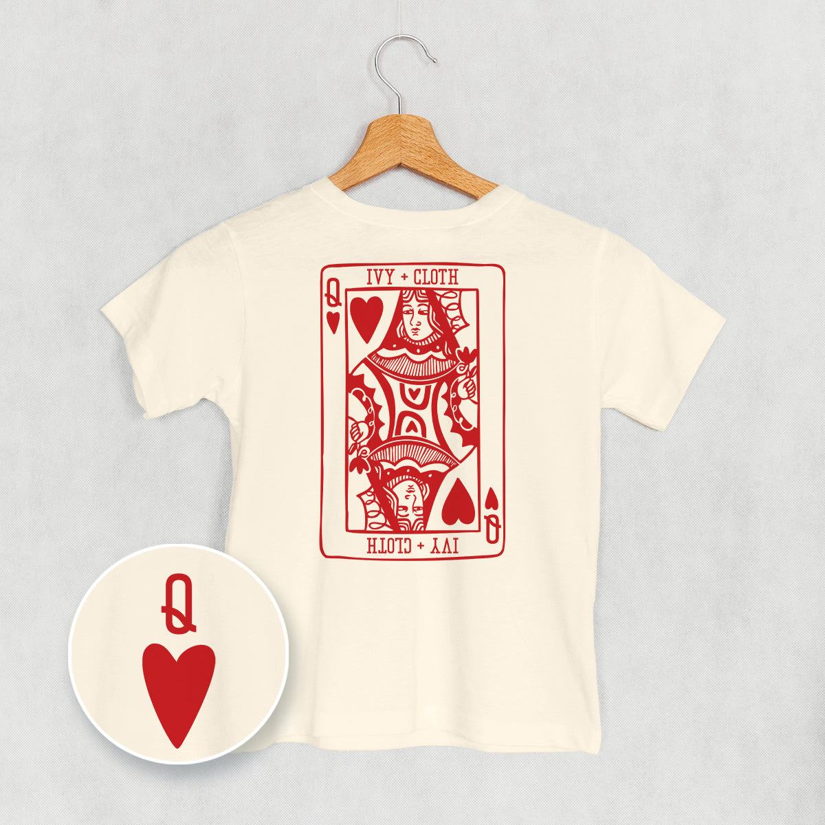 Kids Queen Of Hearts (Kids Back Print) T-Shirt or Sweatshirt