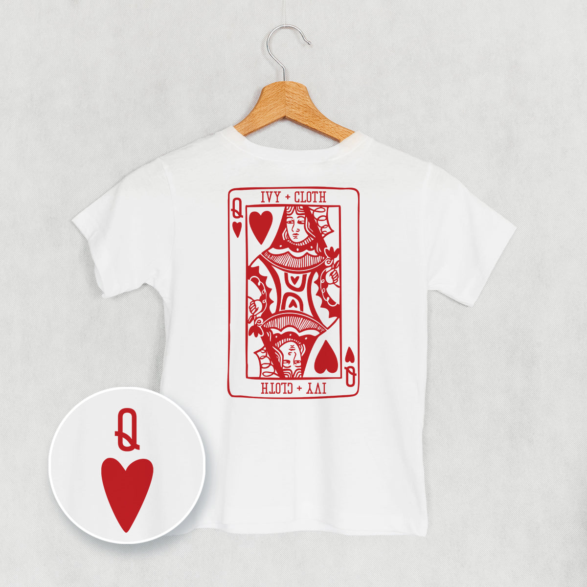 Kids Queen Of Hearts (Kids Back Print) T-Shirt or Sweatshirt