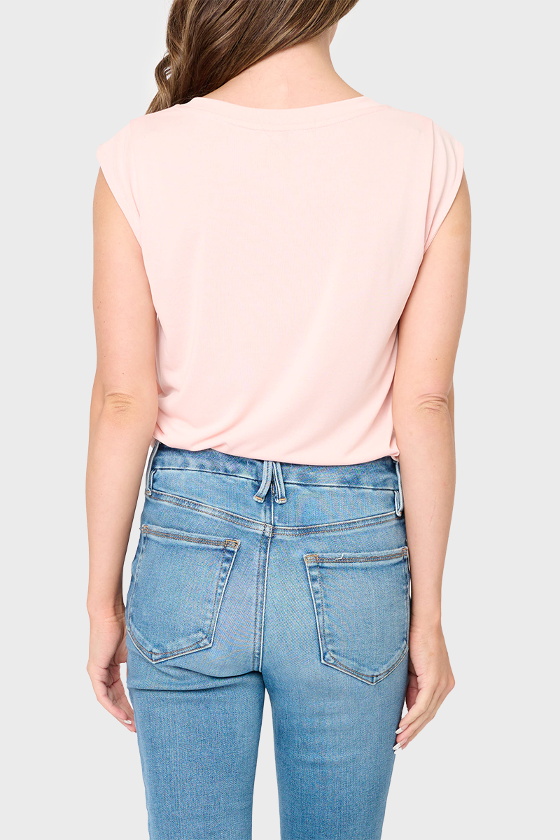 The Favorite Luxe Essentials V-neck Tee