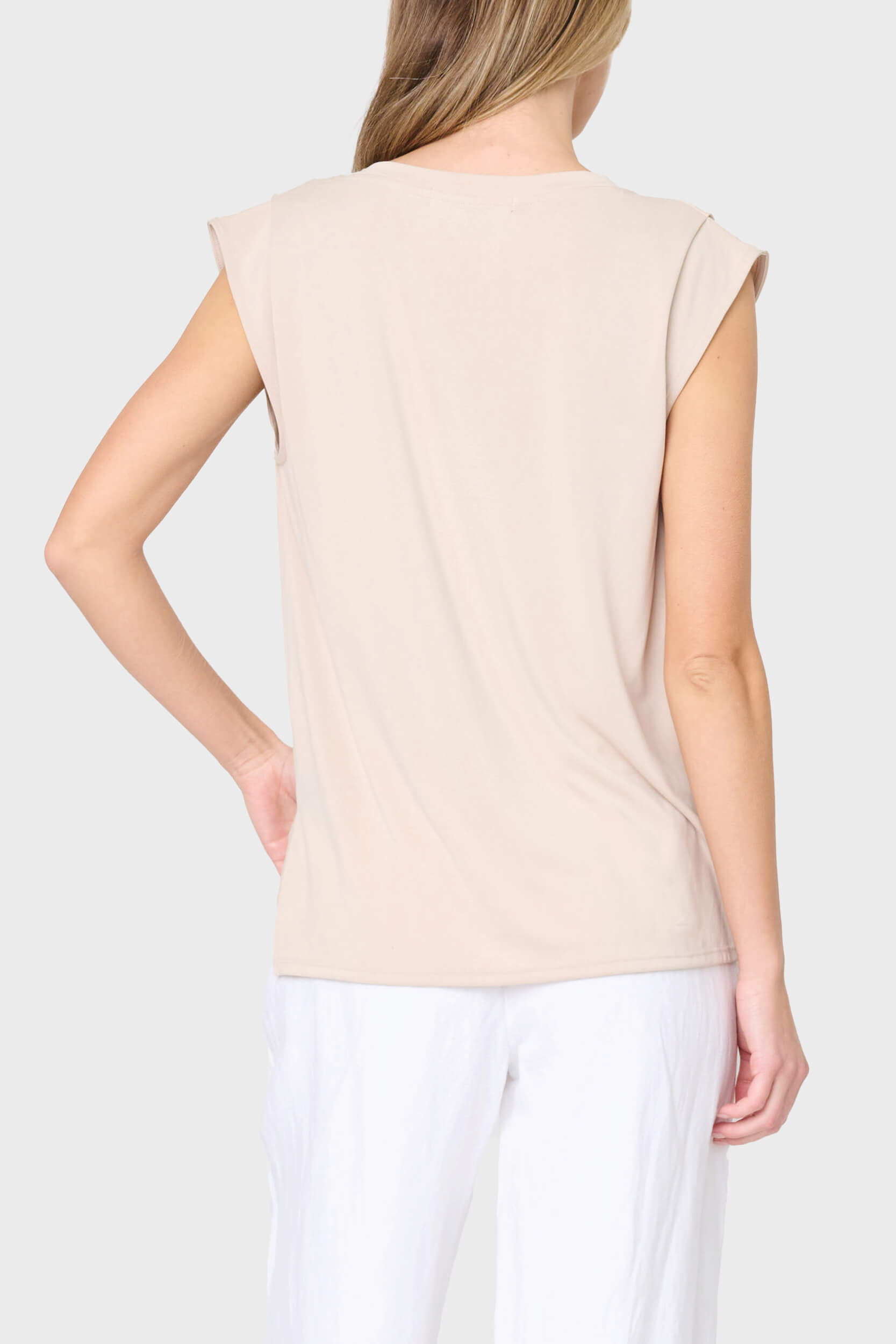 The Favorite Luxe Essentials V-neck Tee