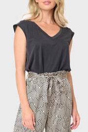 The Favorite Luxe Essentials V-neck Tee
