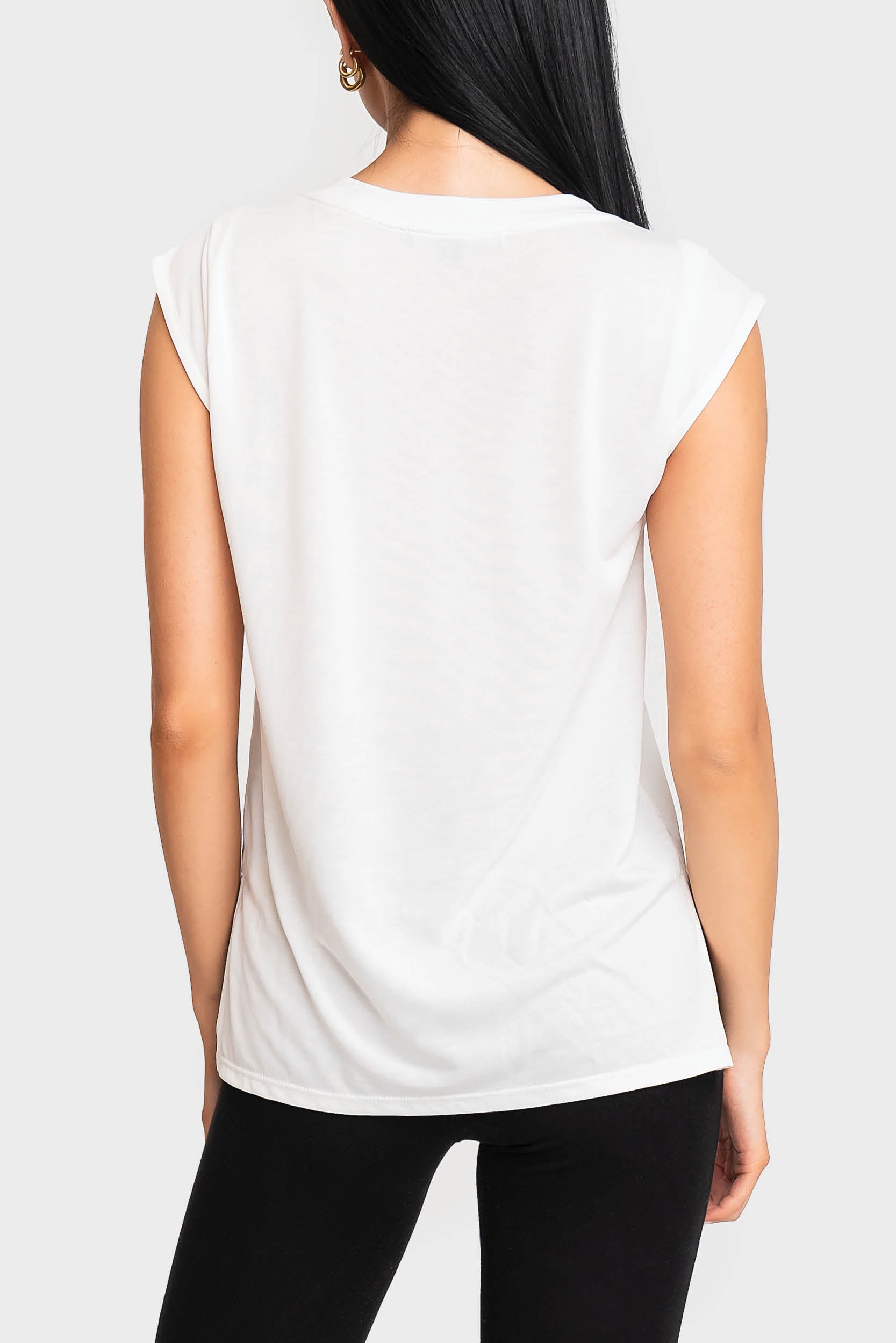 The Favorite Luxe Essentials V-neck Tee