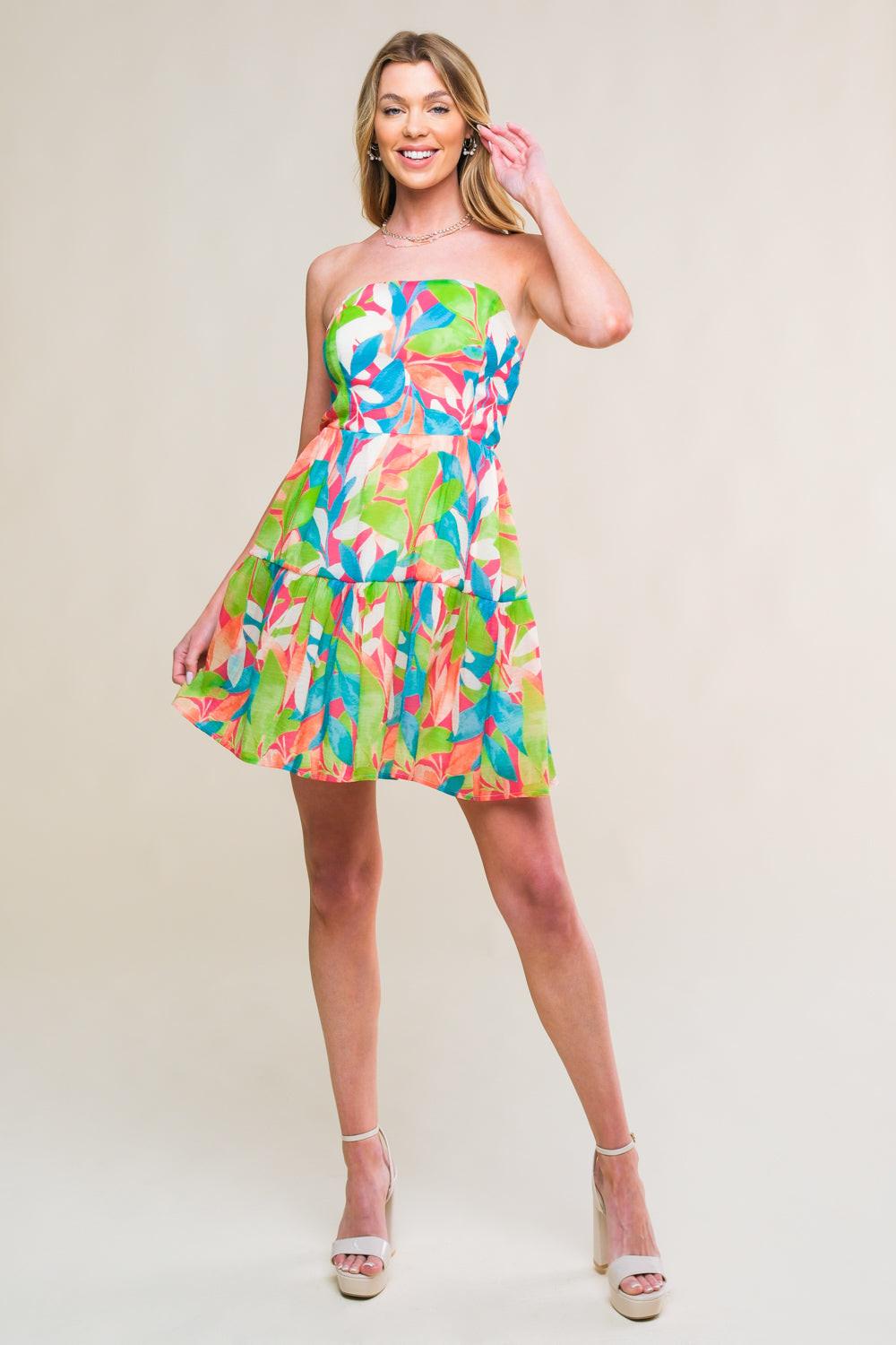 Pristine Presence Woven Mini Dress