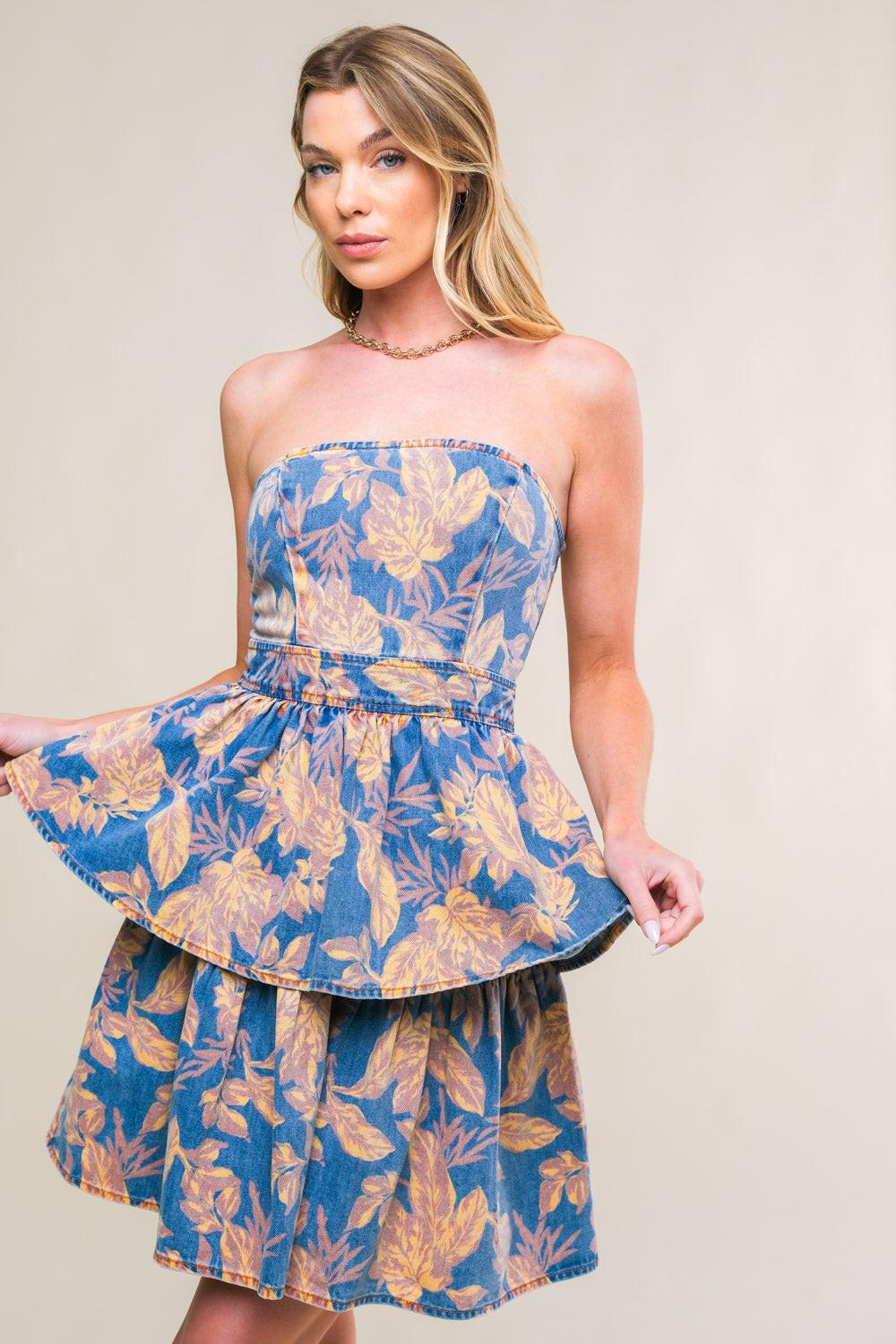 Summer Moments Denim Mini Dress