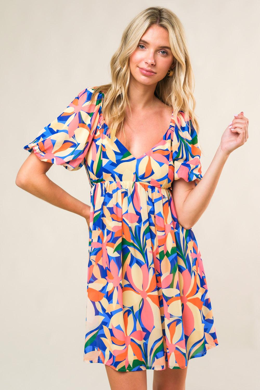 State Of Bliss Woven Mini Dress