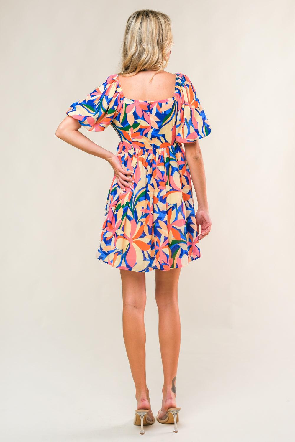 State Of Bliss Woven Mini Dress