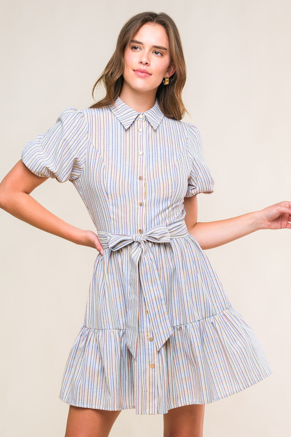 Adorable Presence Woven Mini Dress