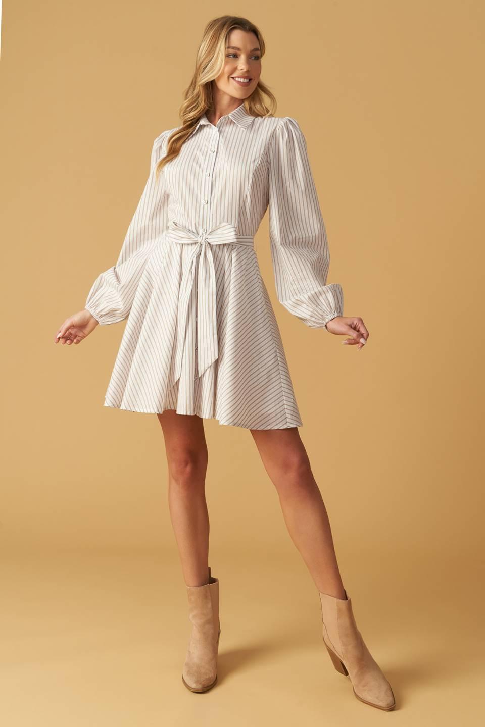 Beauty & Style Woven Mini Dress