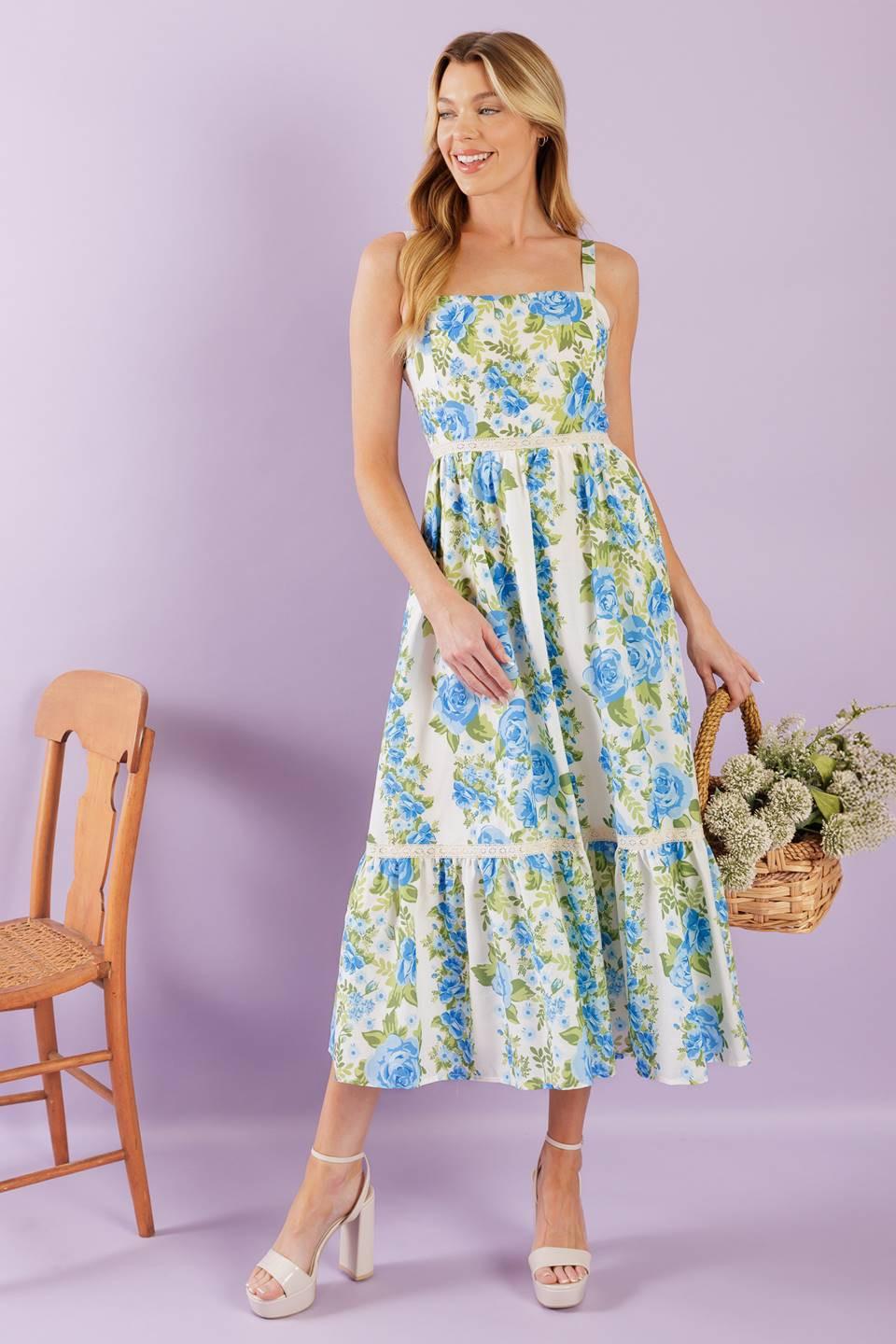 Match My Energy Woven Midi Dress
