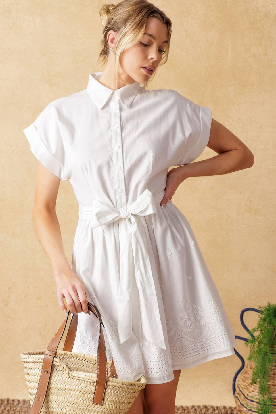 Feel The Vibe Woven Mini Dress