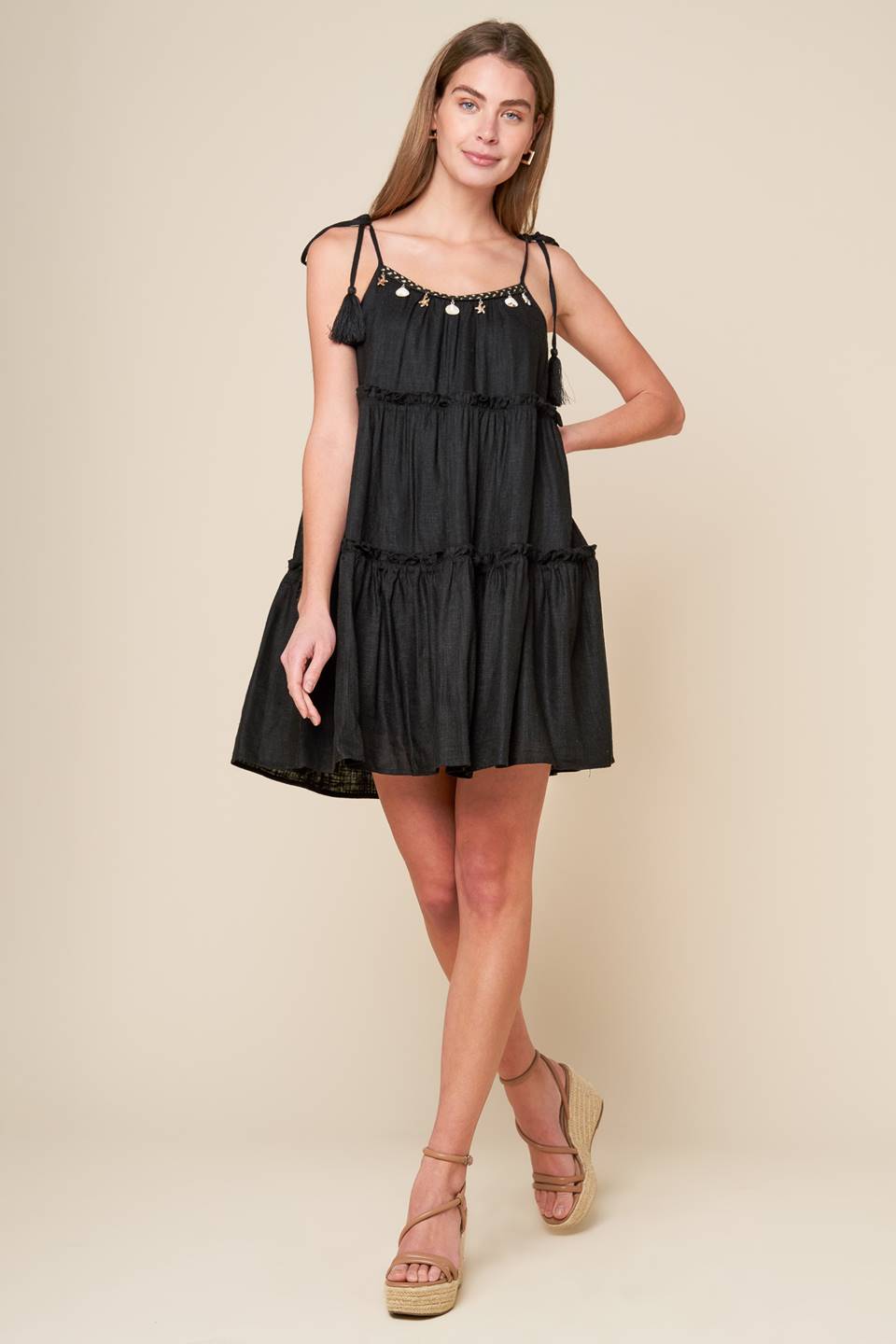 Through The Arbor Woven Mini Dress
