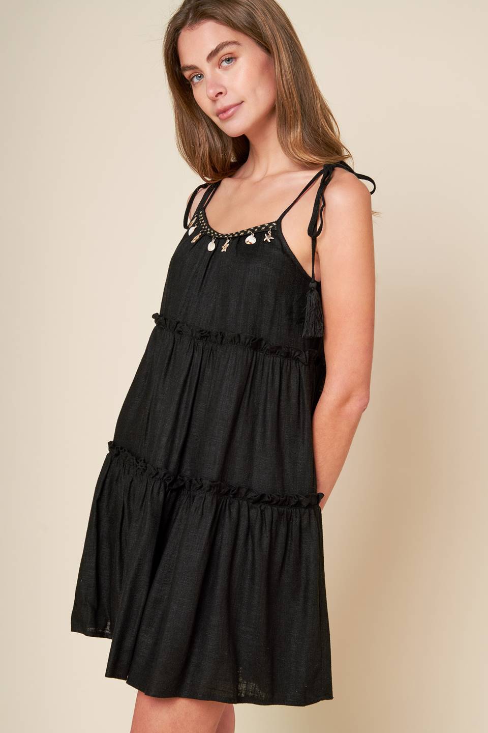 Through The Arbor Woven Mini Dress