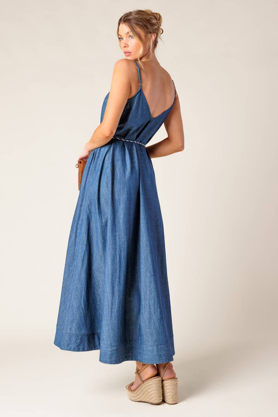 Heartfelt Moment Denim Midi Dress