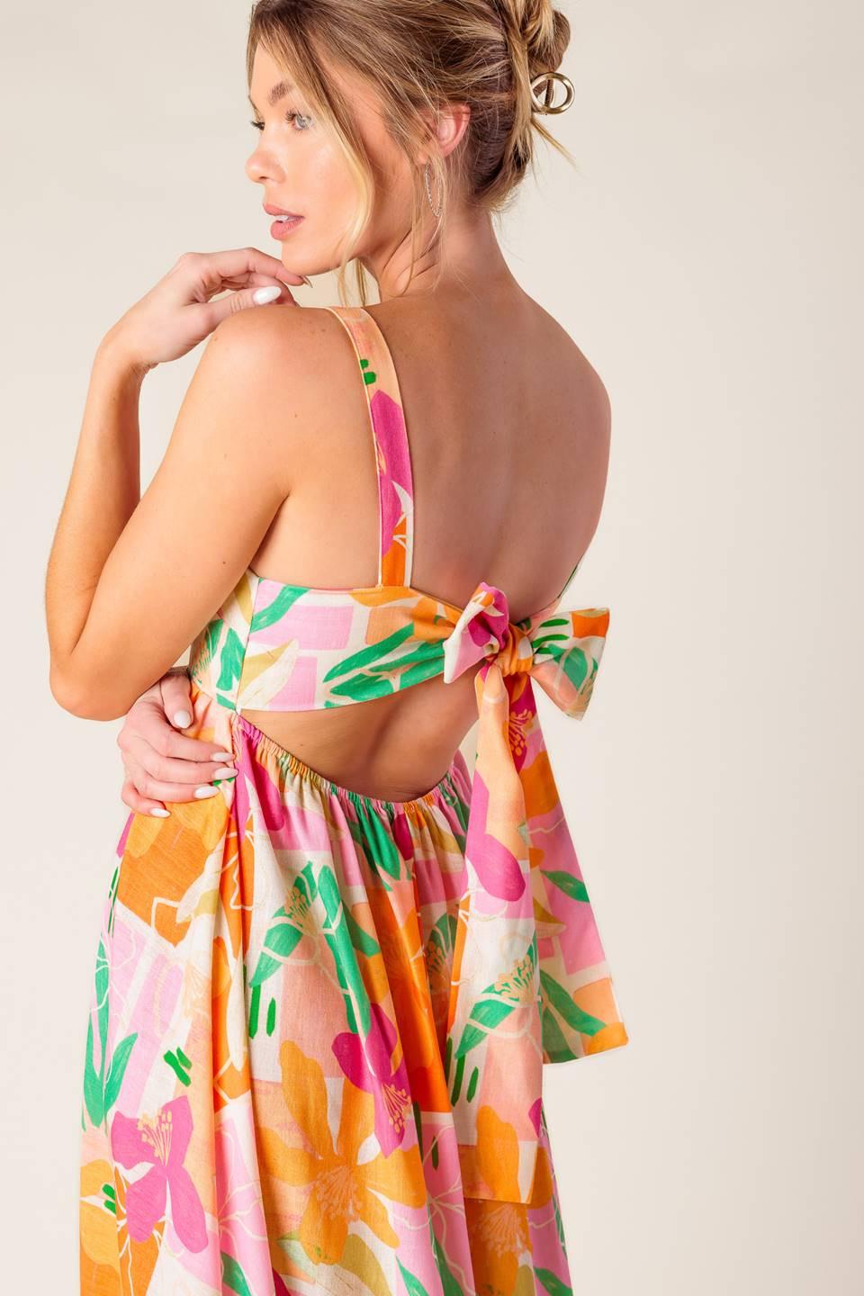 pink orange maxi dress SteinMart.com