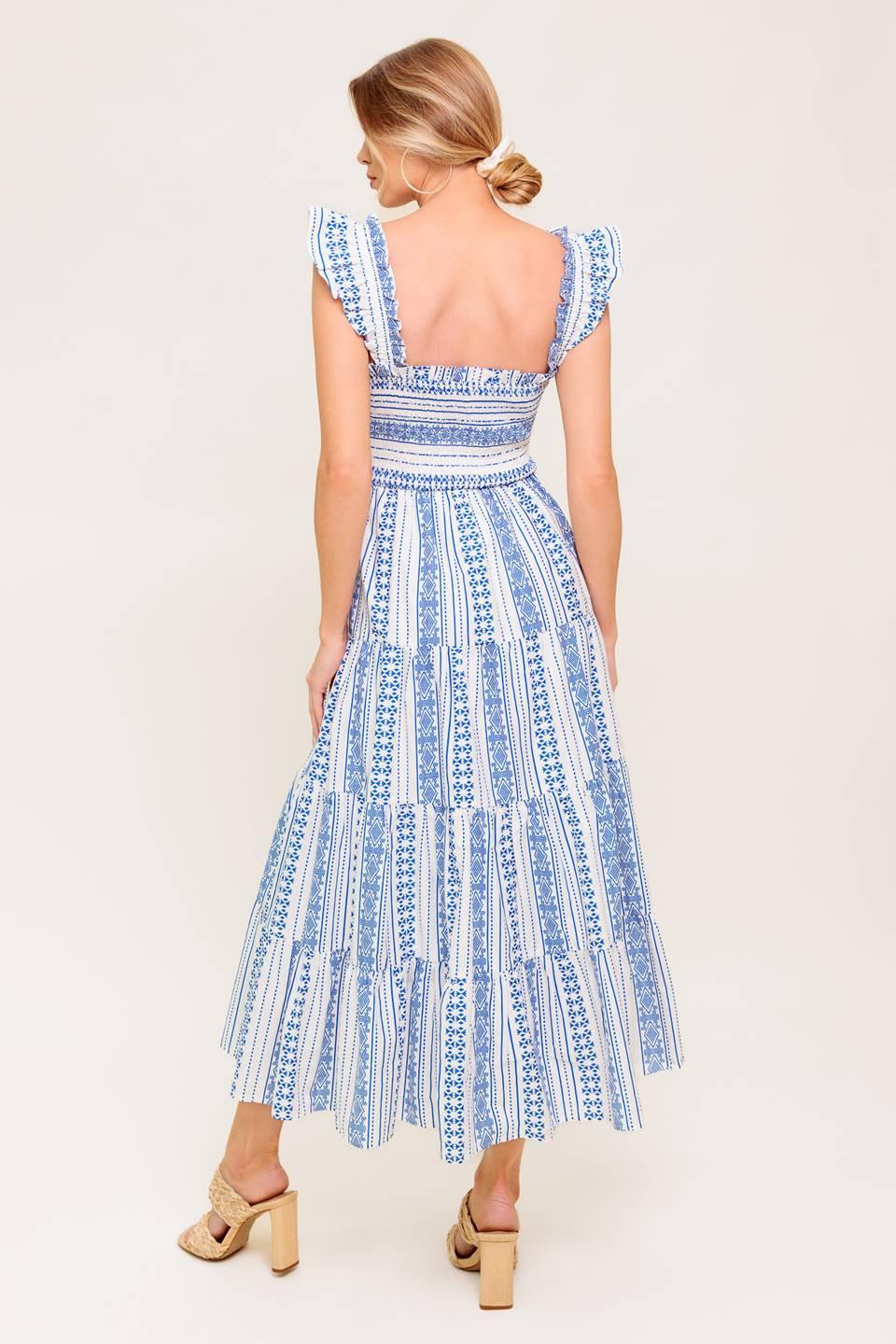 Midsummer Petals Woven Midi Dress | Includes Plus Size