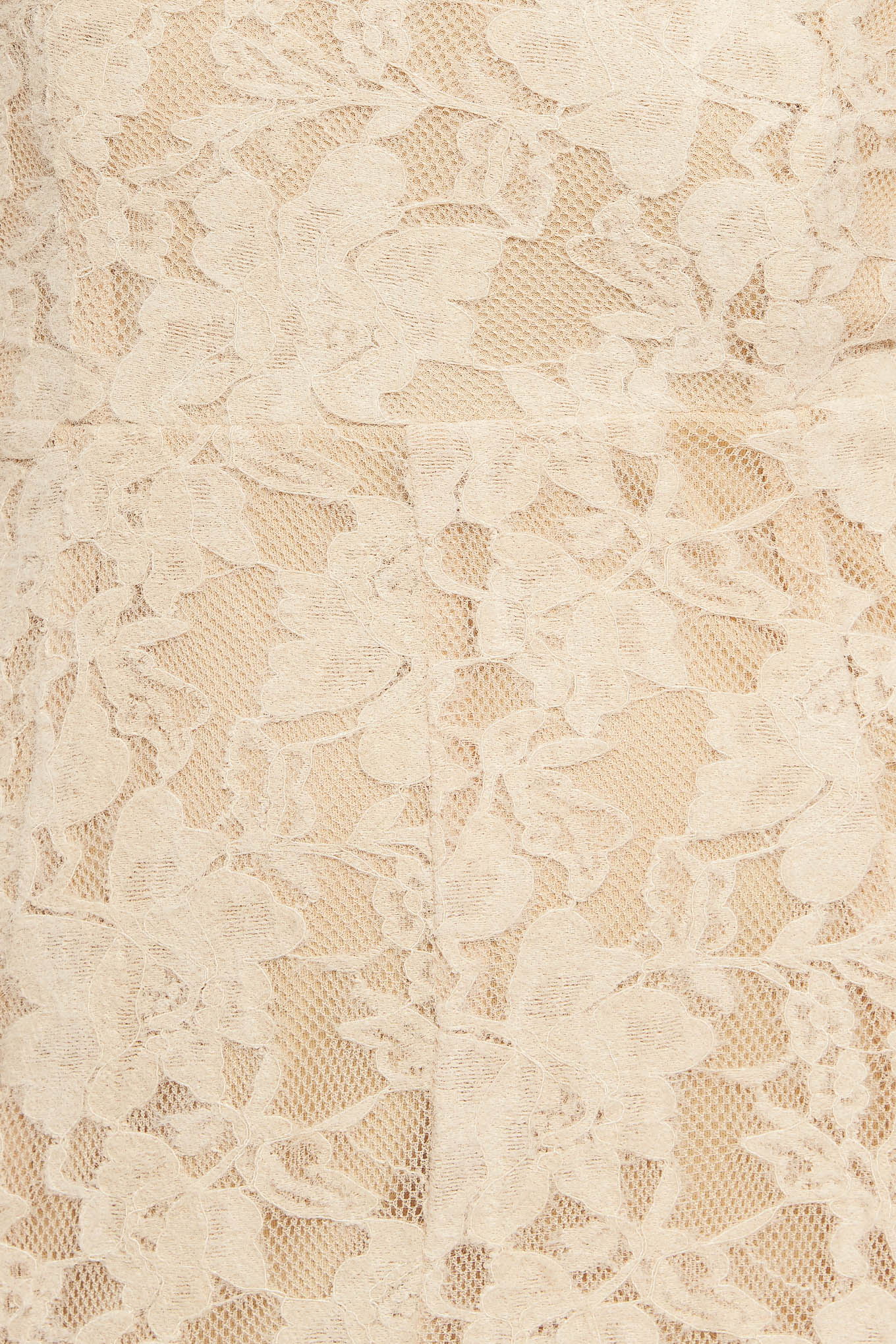 Elegant Floral Stretch Lace Midi Dress