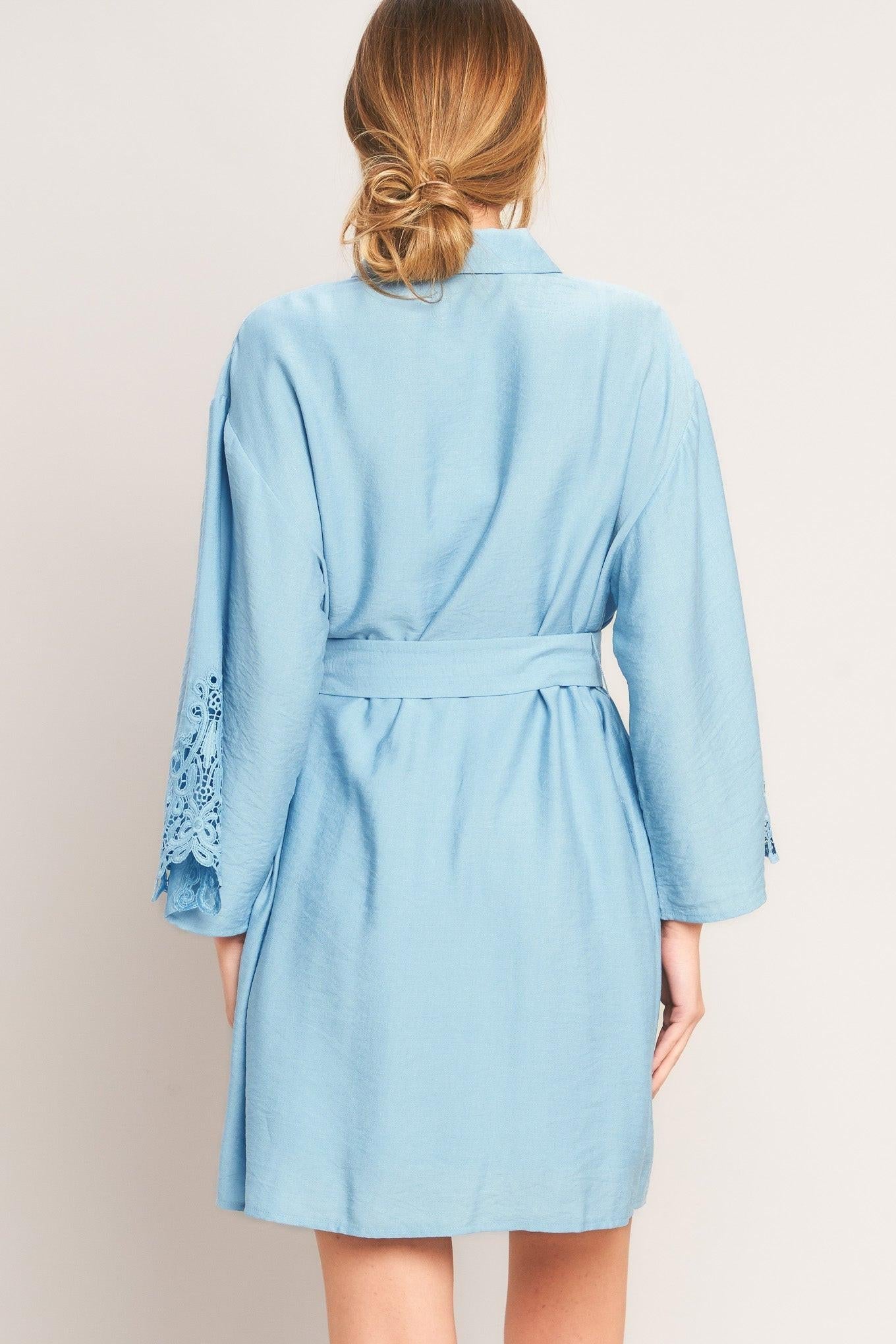 coast light blue dress Light Blue Smocked Midi Dress | Trendy Women's Clothing
