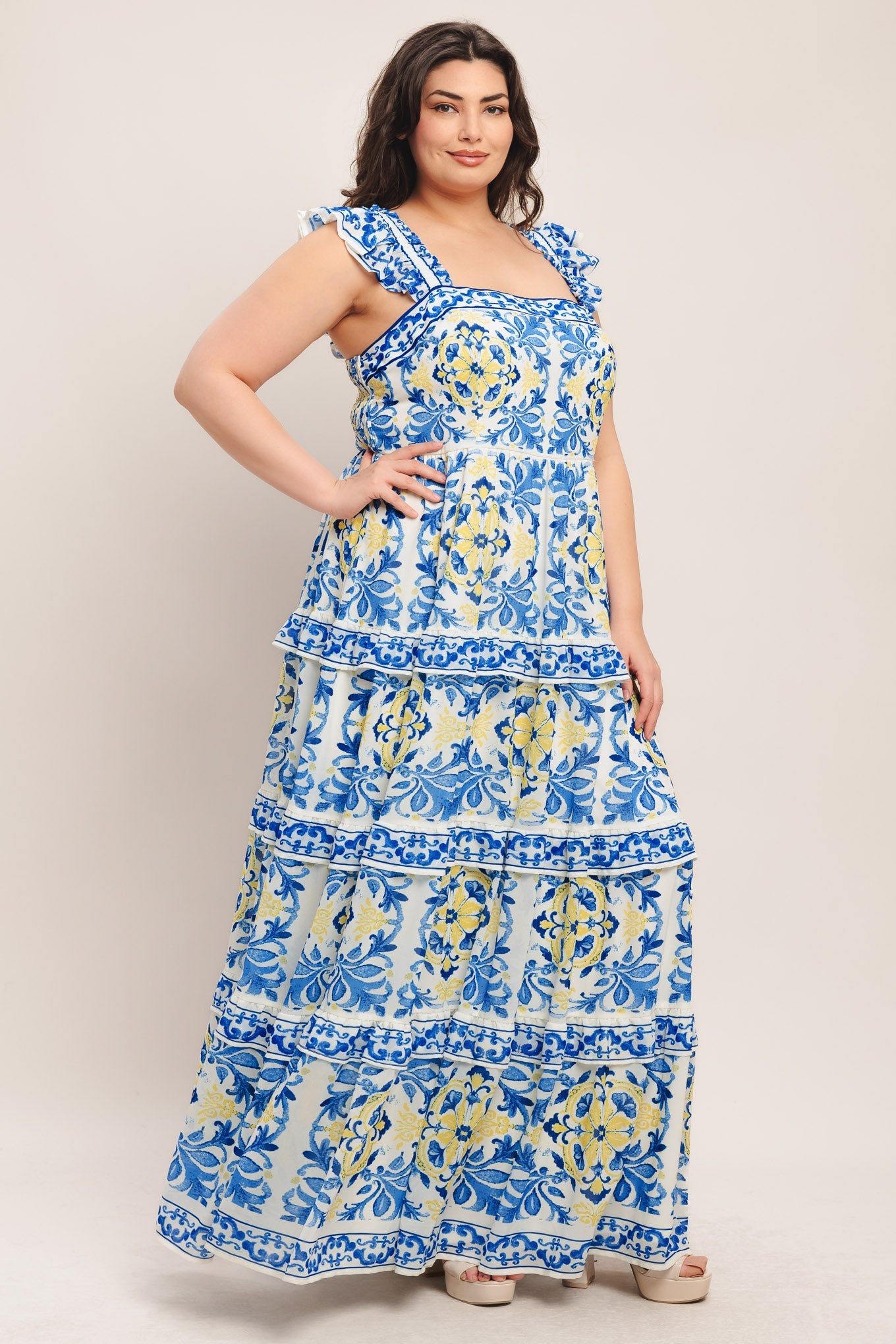 Salty Air Sweetheart Woven Maxi Dress | Includes Plus Size