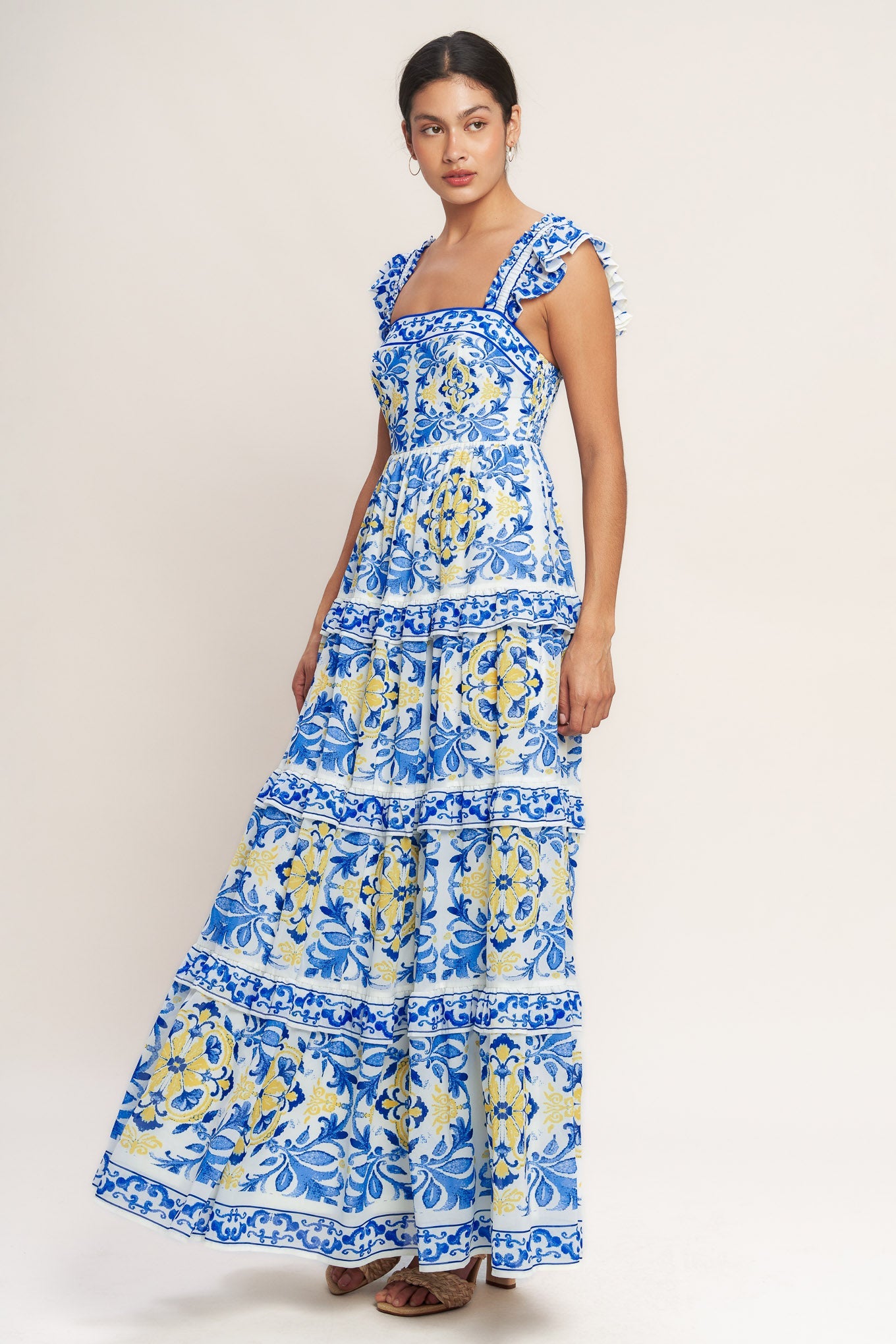 Salty Air Sweetheart Woven Maxi Dress | Includes Plus Size