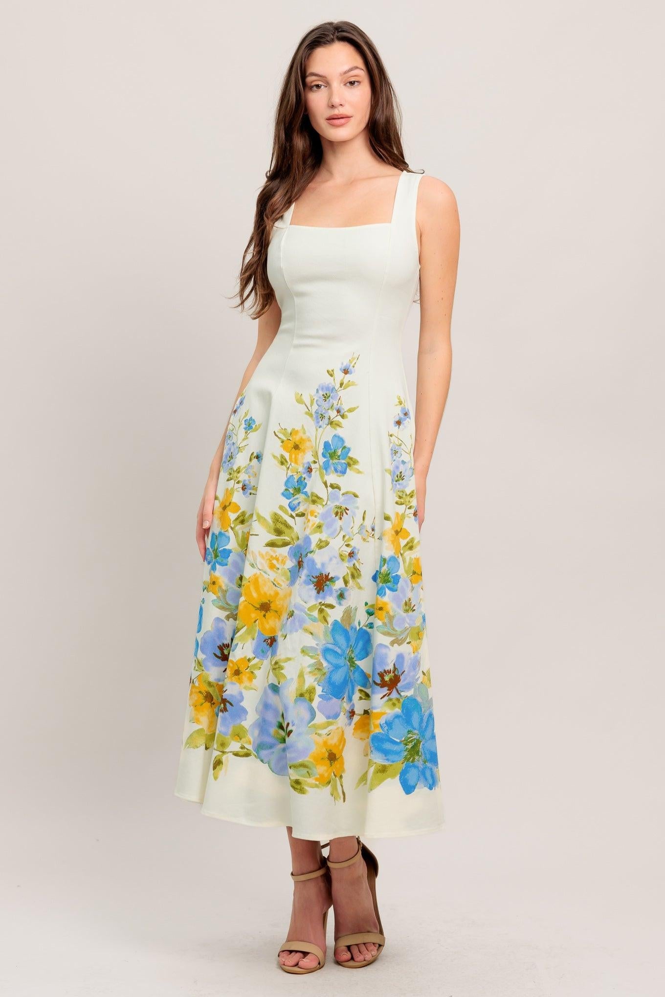 Dreaming Of The Coast Woven Midi Dress | Includes Plus Size