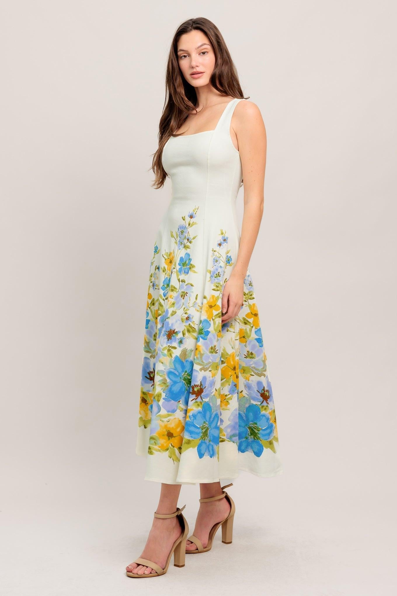 Dreaming Of The Coast Woven Midi Dress | Includes Plus Size