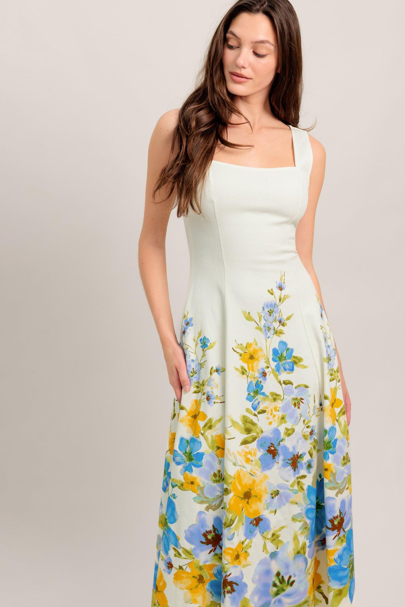 Dreaming Of The Coast Woven Midi Dress | Includes Plus Size