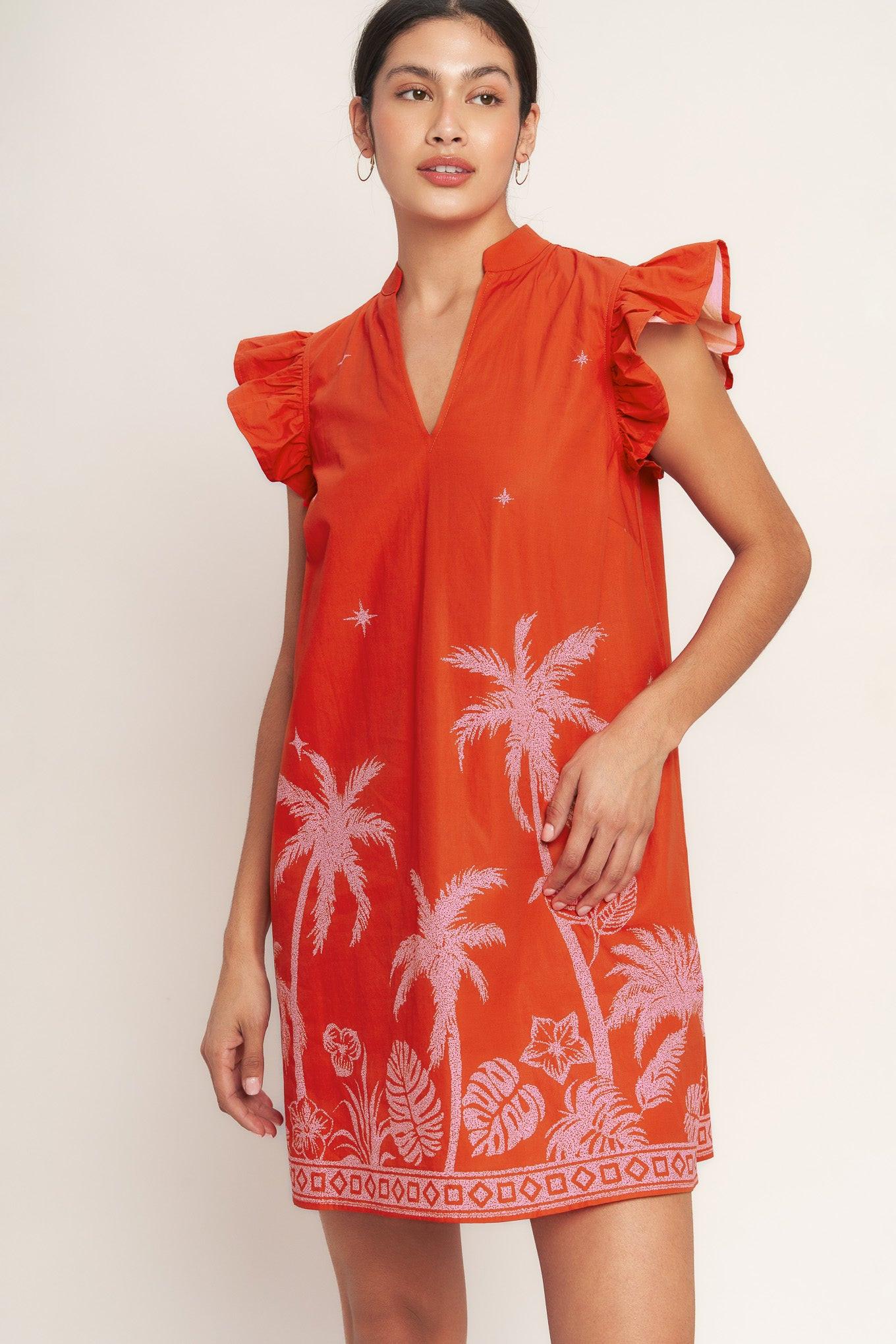 Island State Of Mind Woven Mini Dress