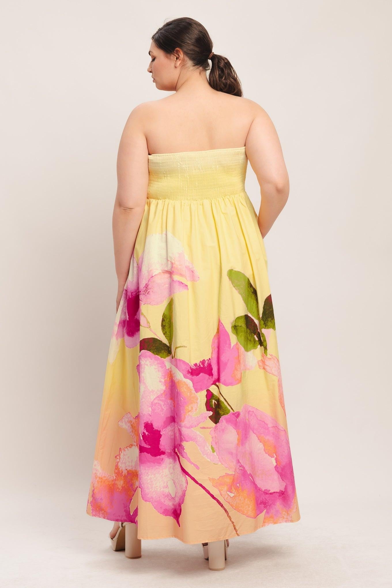 pink yellow ombre dress ASOS DESIGN chiffon ombre maxi dress in orange and pink