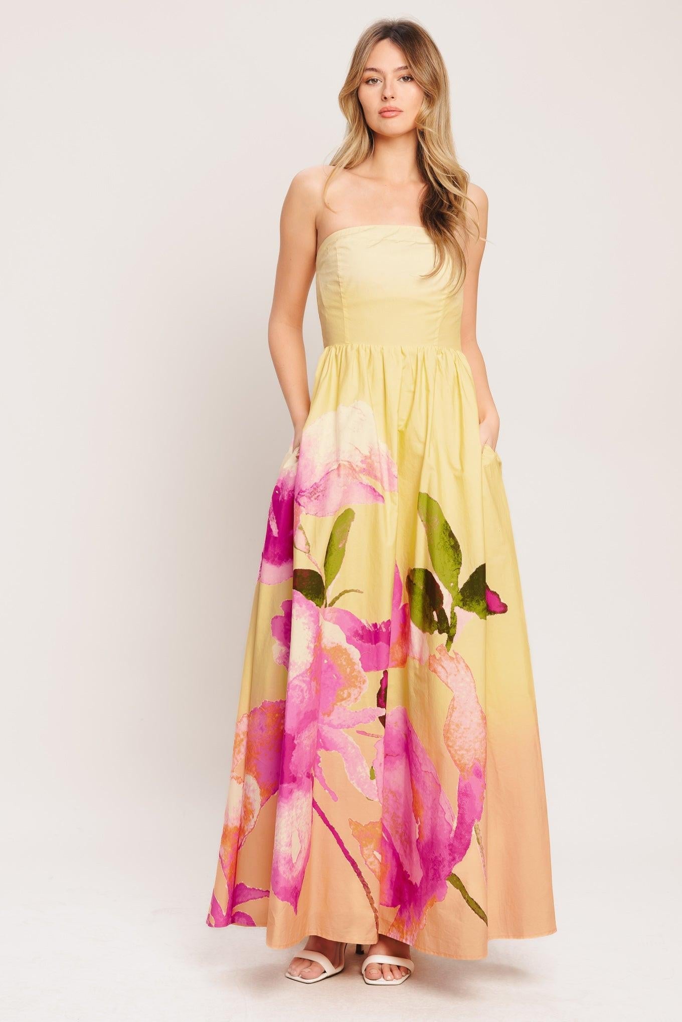 maxi dresses at stein mart Good Day Woven Maxi Dress TAUPE/WHITE / M