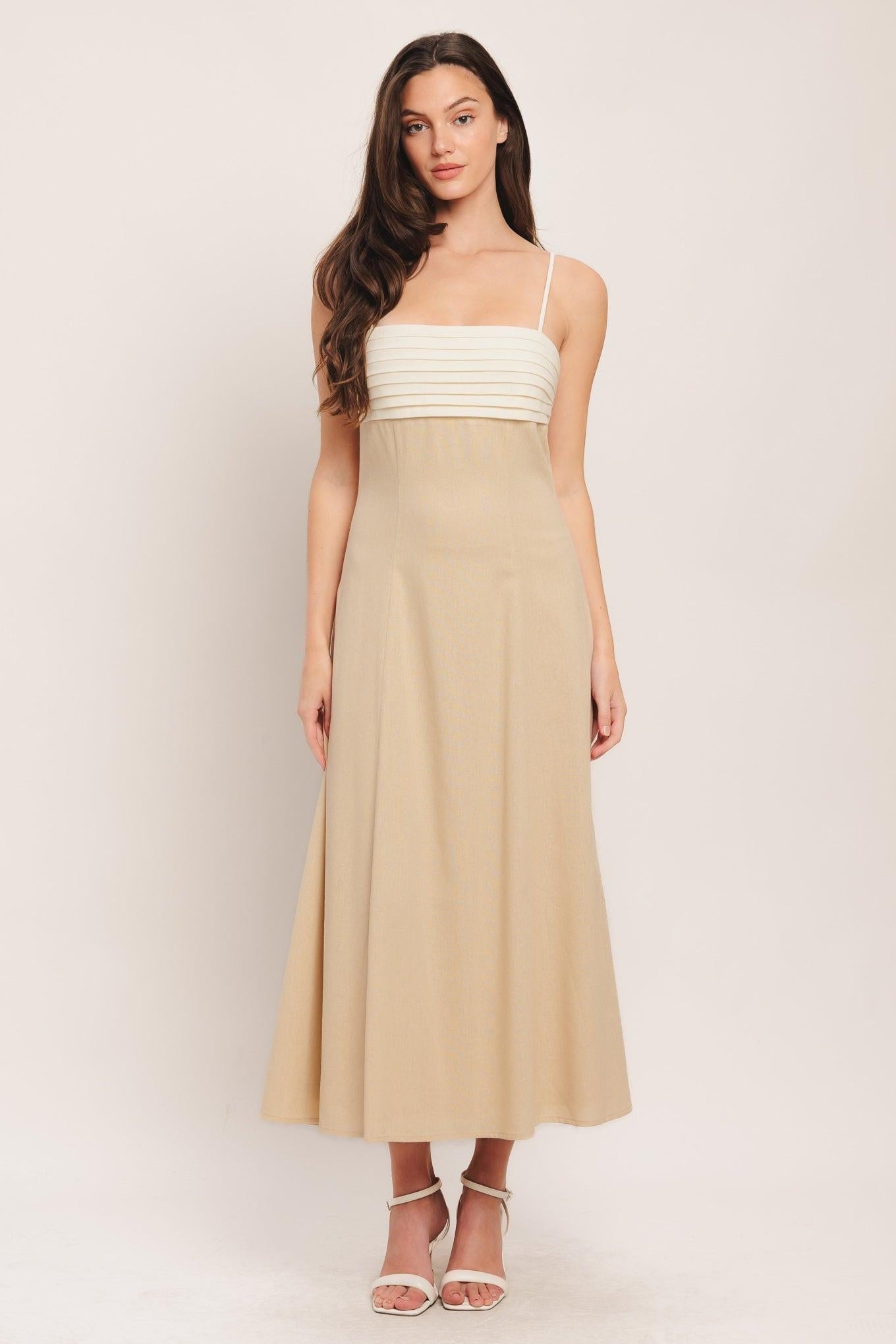 Quiet Luxe Moment Woven Midi Dress