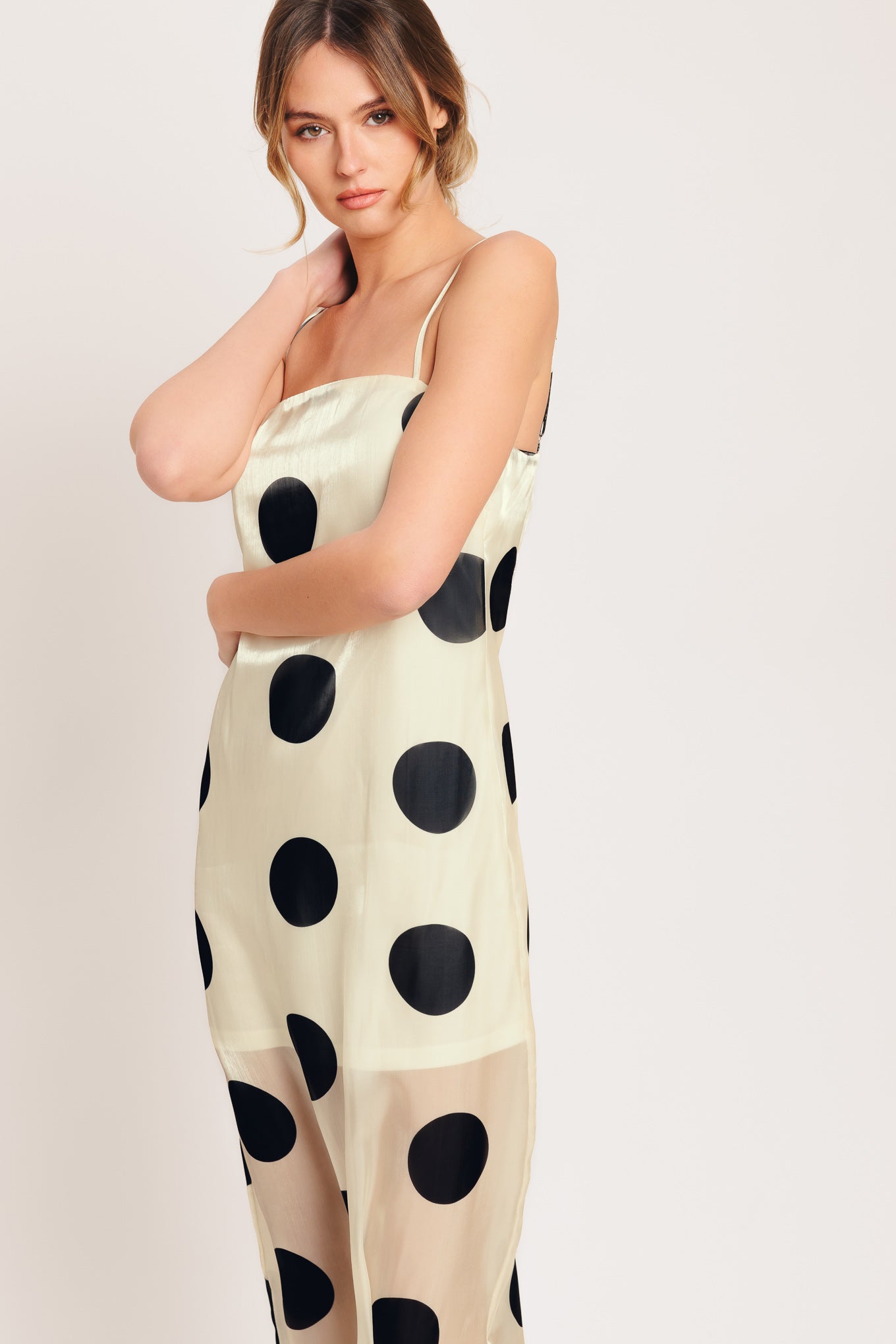 Avant Dot Woven Midi Dress
