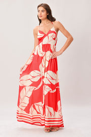 Heat Bloom Woven Maxi Dress