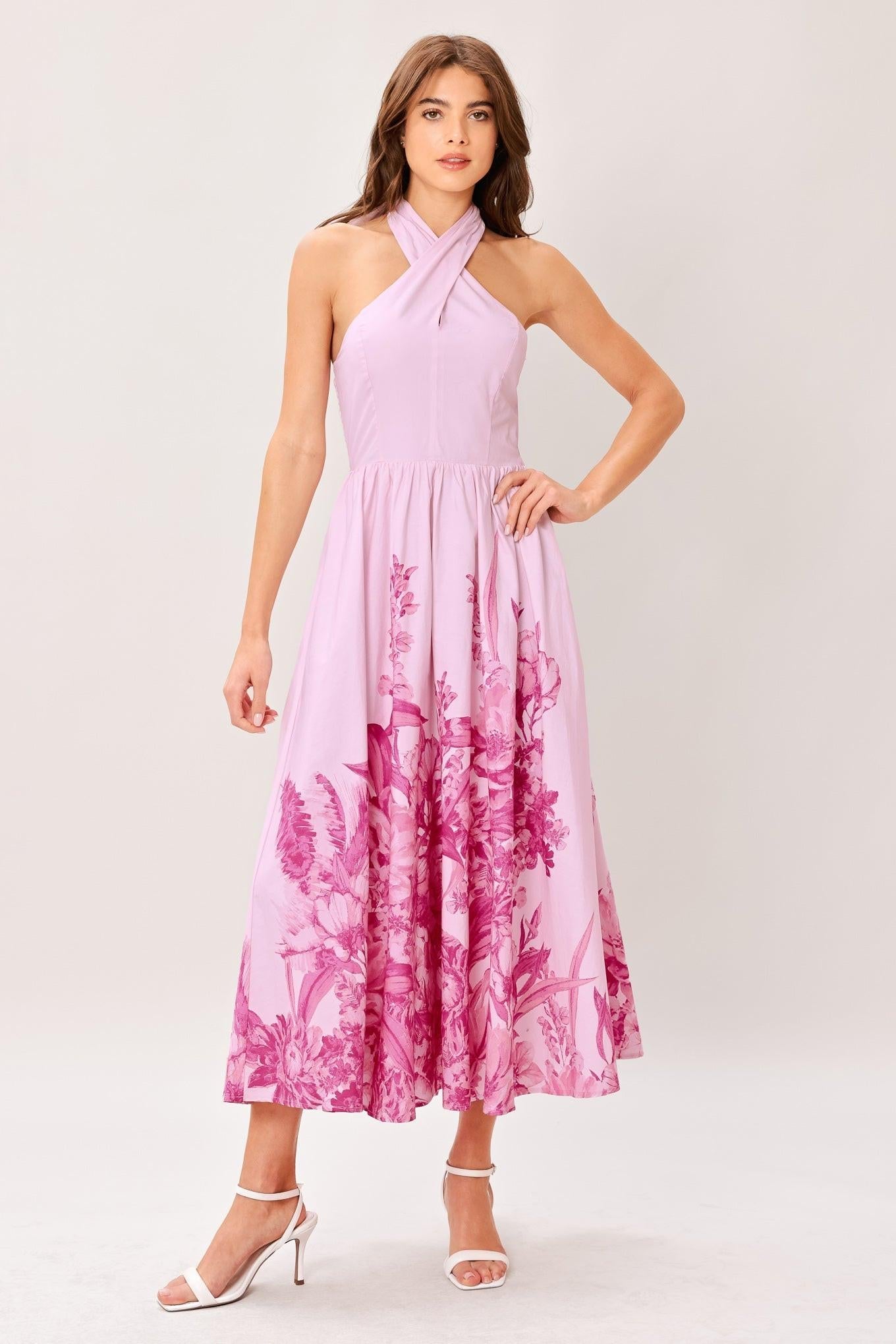 Roselight Dream Woven Midi Dress