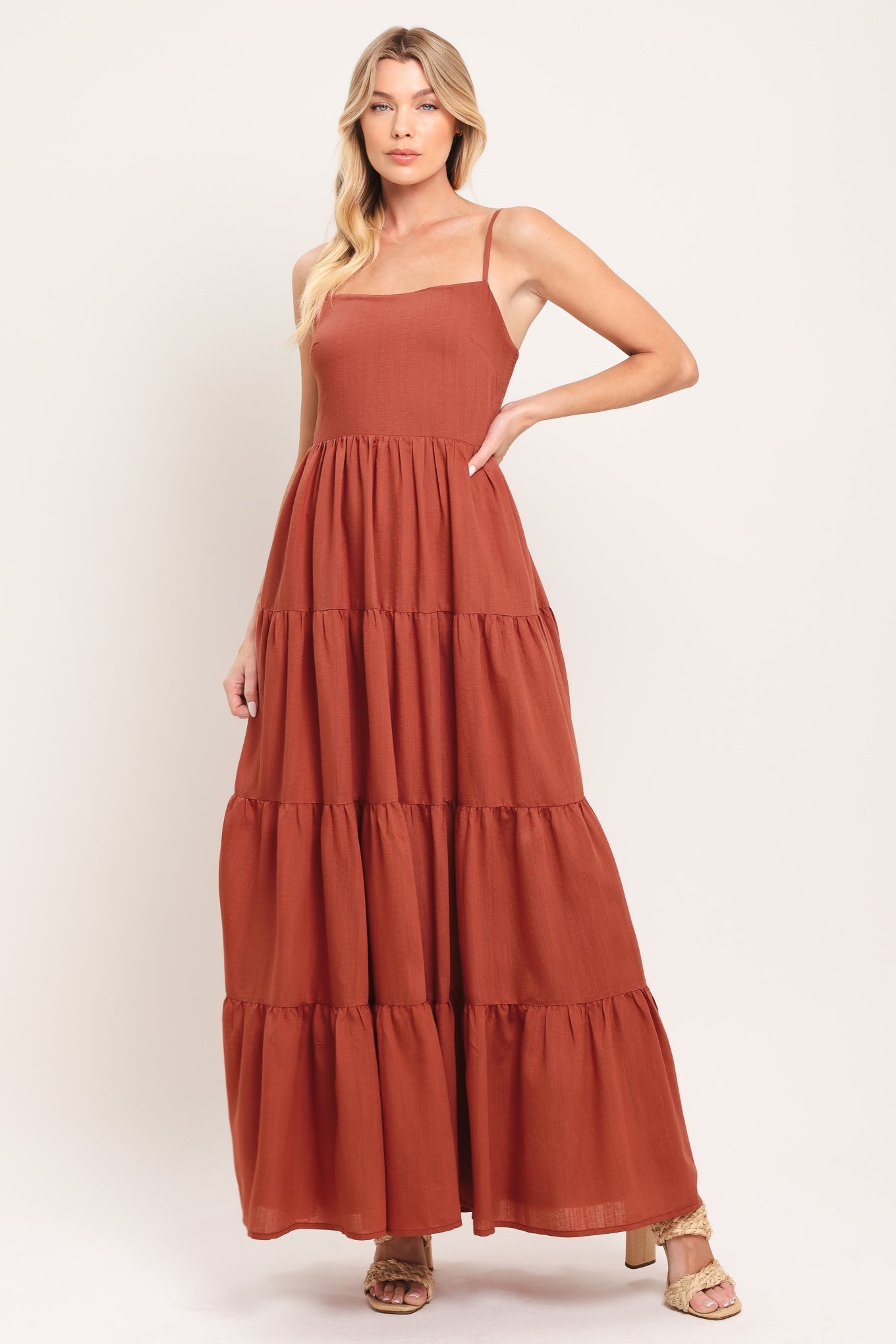 Desert Sun Woven Maxi Dress