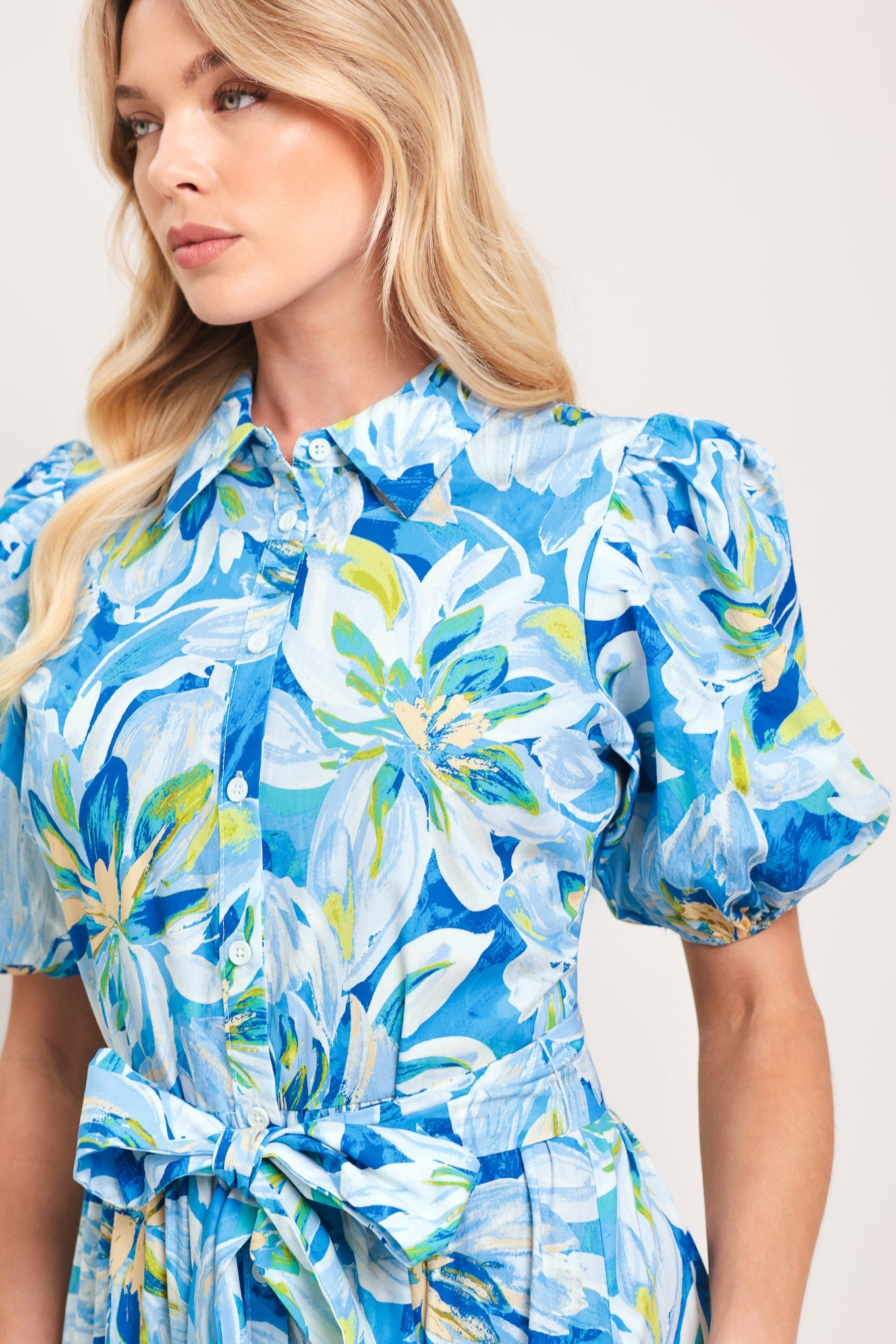 Ocean Garden Woven Midi Dress | Includes Plus Size