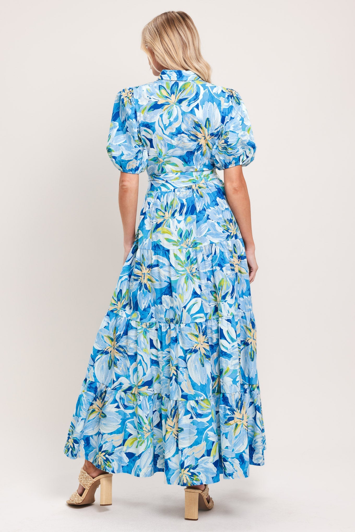 Ocean Garden Woven Midi Dress | Includes Plus Size