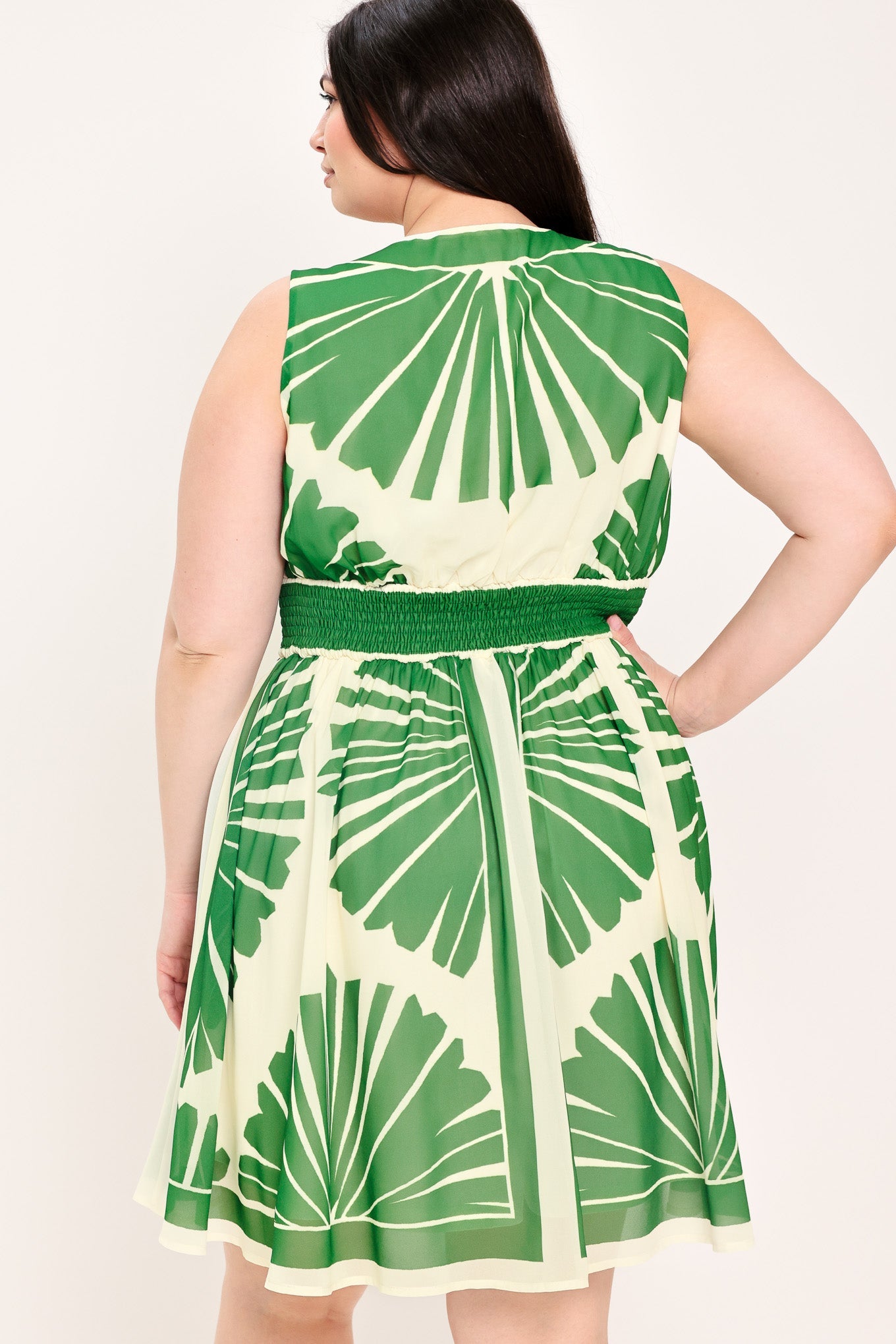 Palm Breeze Woven Mini Dress | Includes Plus Size