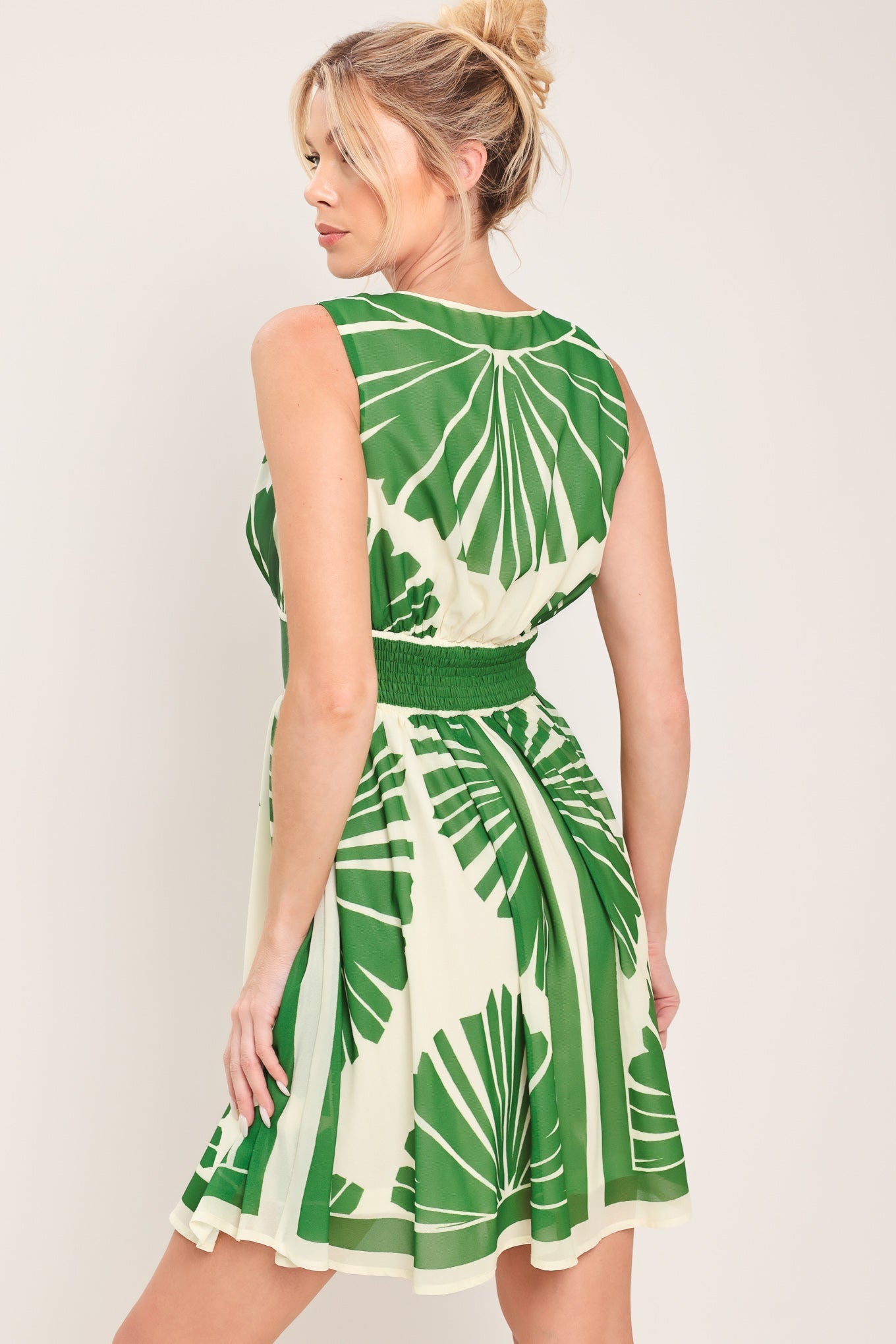 Palm Breeze Woven Mini Dress | Includes Plus Size