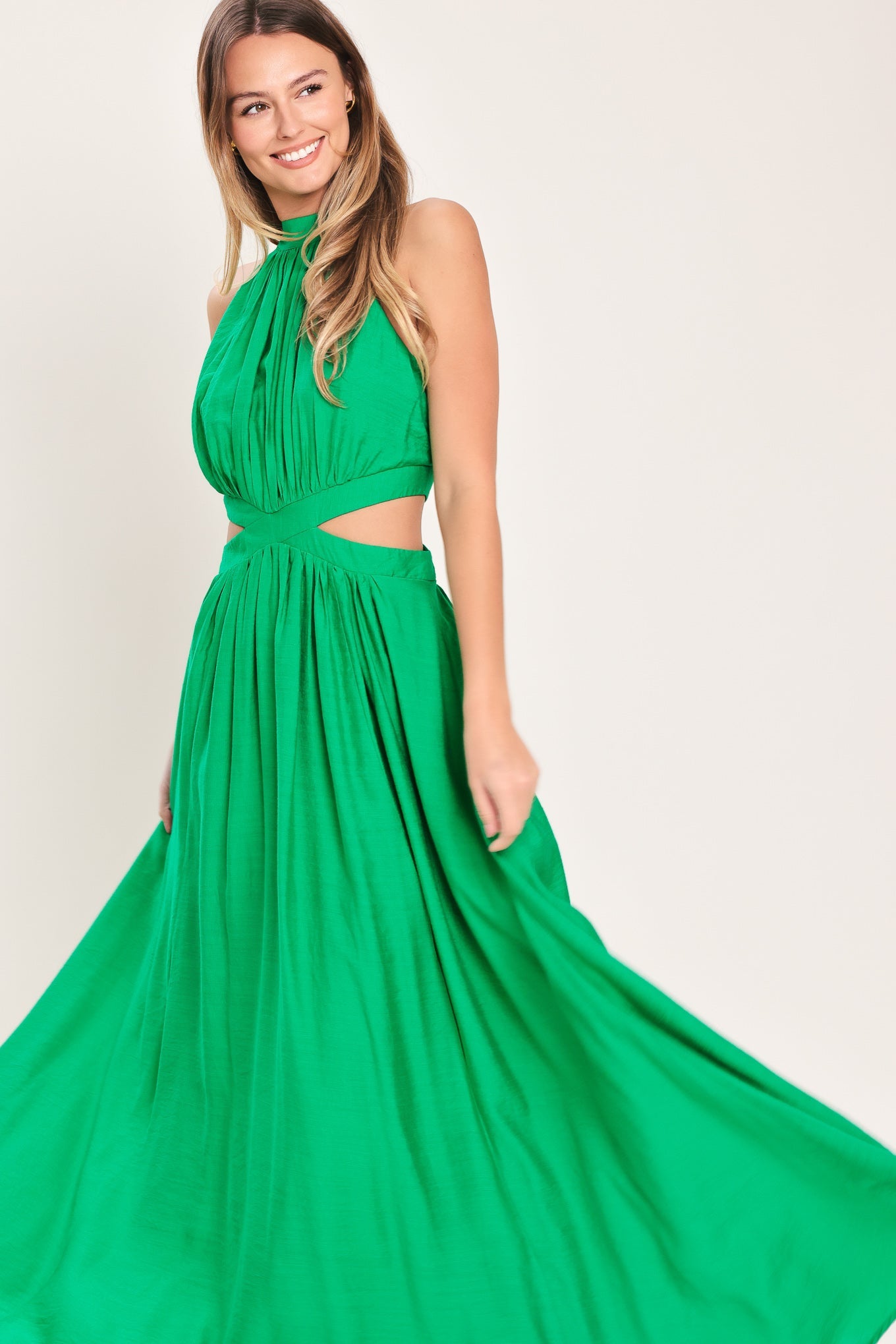 Terracotta Woven Maxi Dress