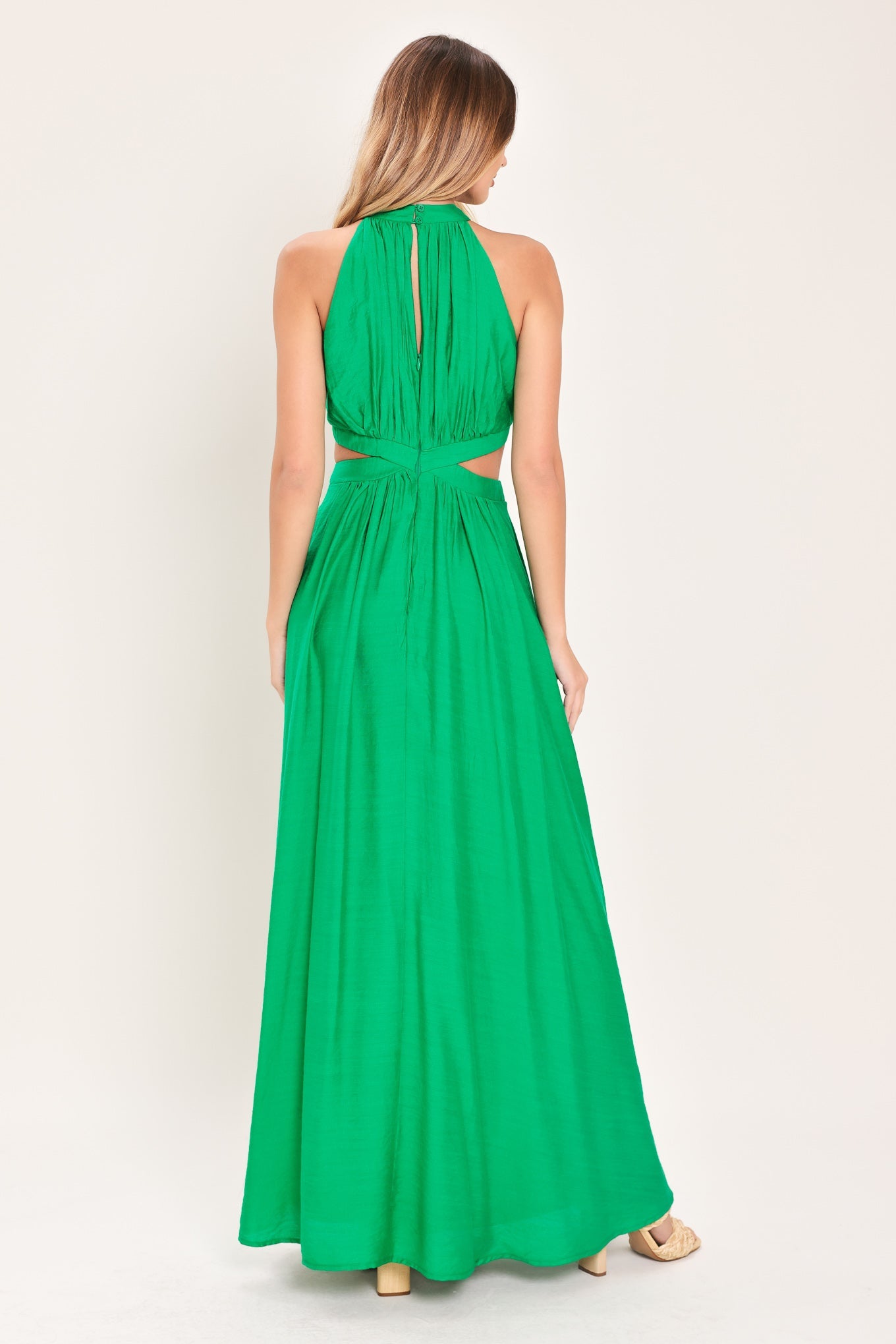 Terracotta Woven Maxi Dress