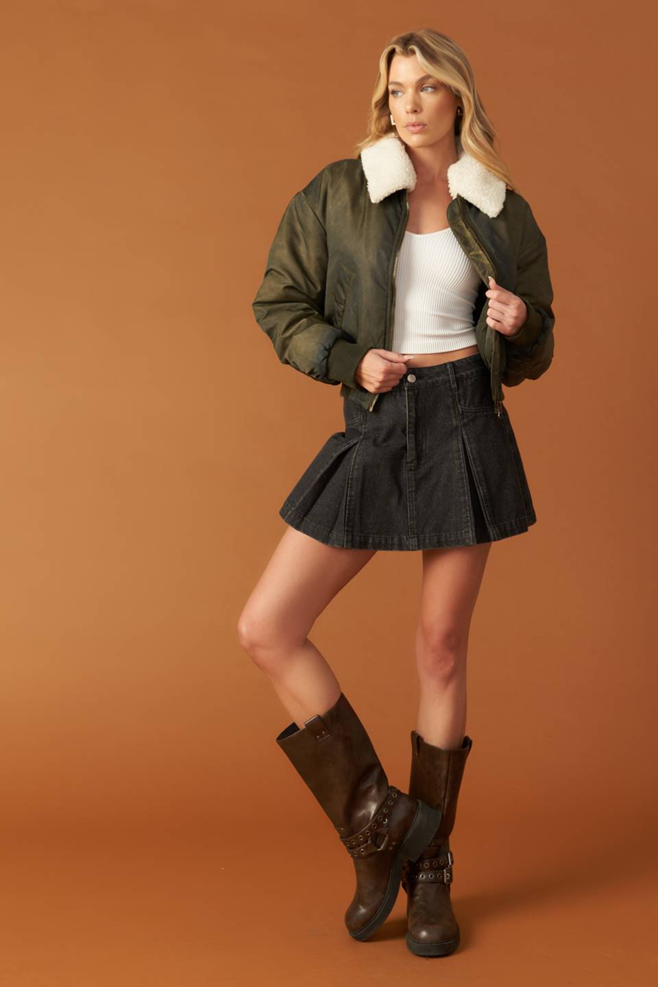 In A Trance Woven Bomber Jacket